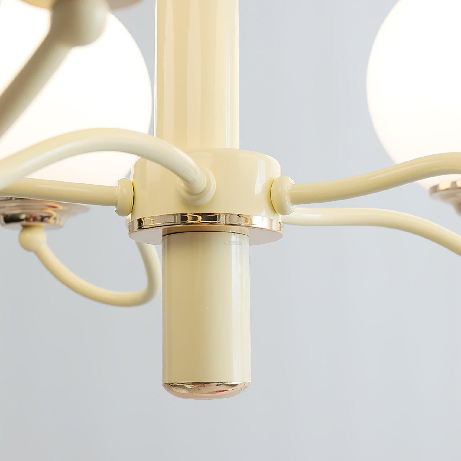 Radiant Globe Chandelier with 3/6/8 heads - Bend, Marshmallow Chandelier-1-Luxehomezone