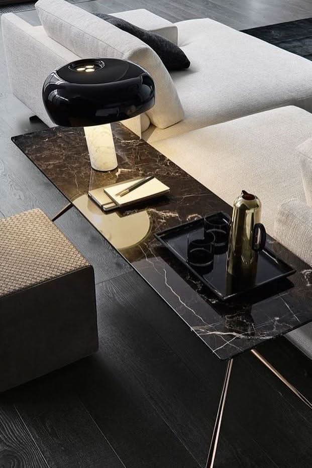 Art Marble Table Lamp ∅ 11''~15.8'' - Luxehomezone