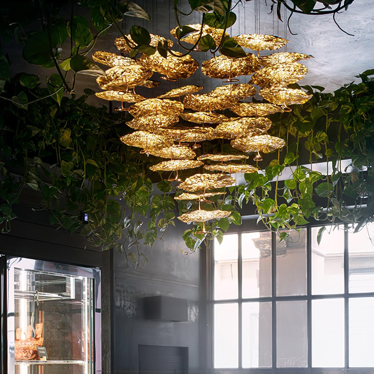 Brass Aviary Constellation Chandelier with 1/3/6/10/17/22 heads - Helia-1-Luxehomezone