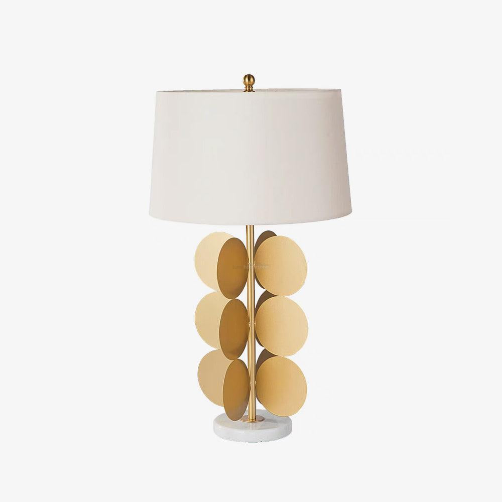 Mark Mcdowell Table Lamp ∅ 15″ - Fabric-1-Luxehomezone