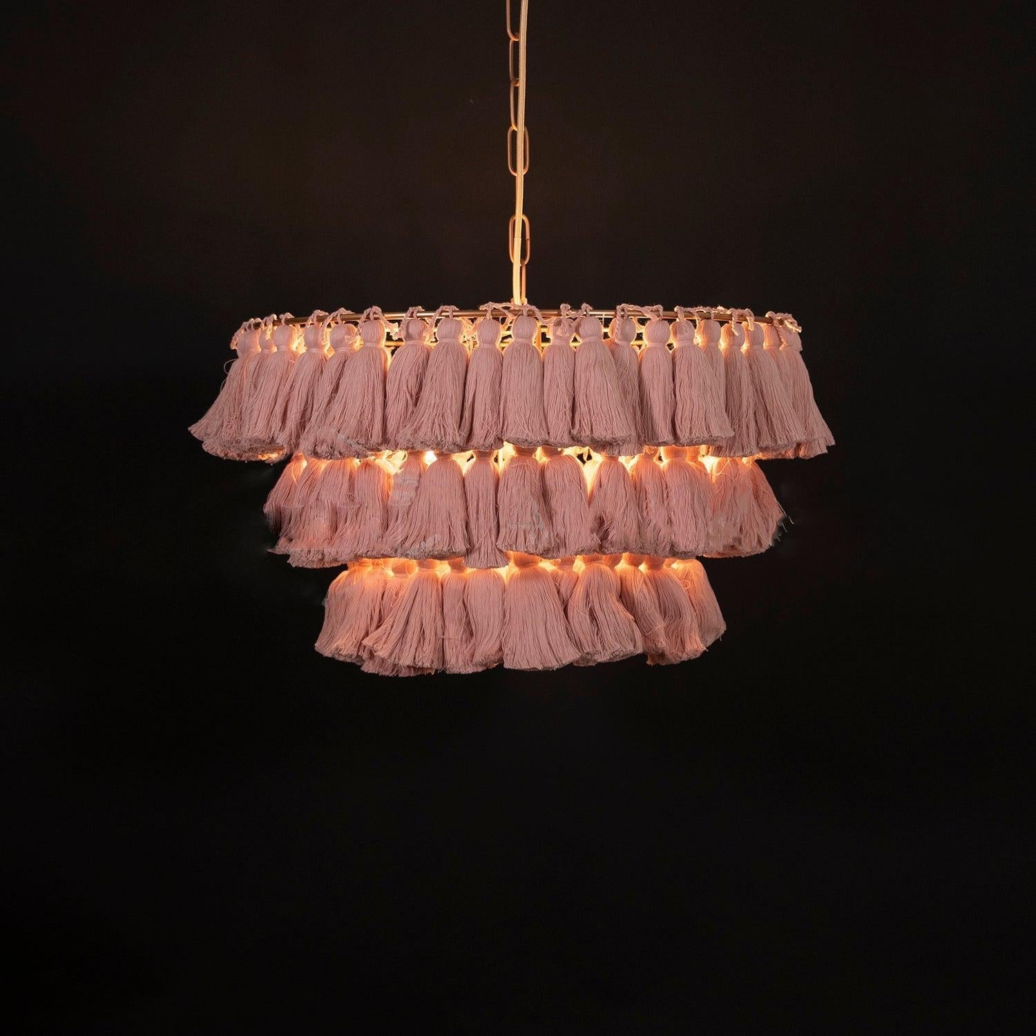 Fela Tassel Chandelier ∅ 11.8″~∅ 25.6″ - Tassel-1-Luxehomezone