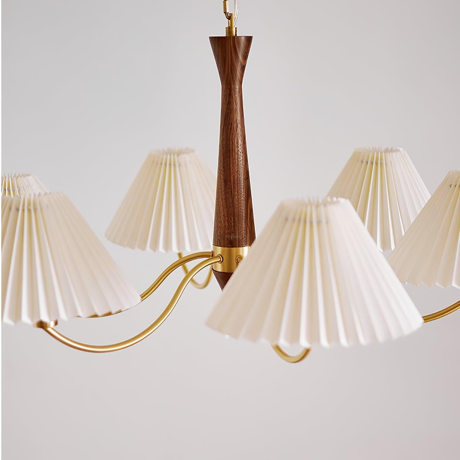 Pleated Chandelier with 3/6/8 heads - Variety-1-Luxehomezone