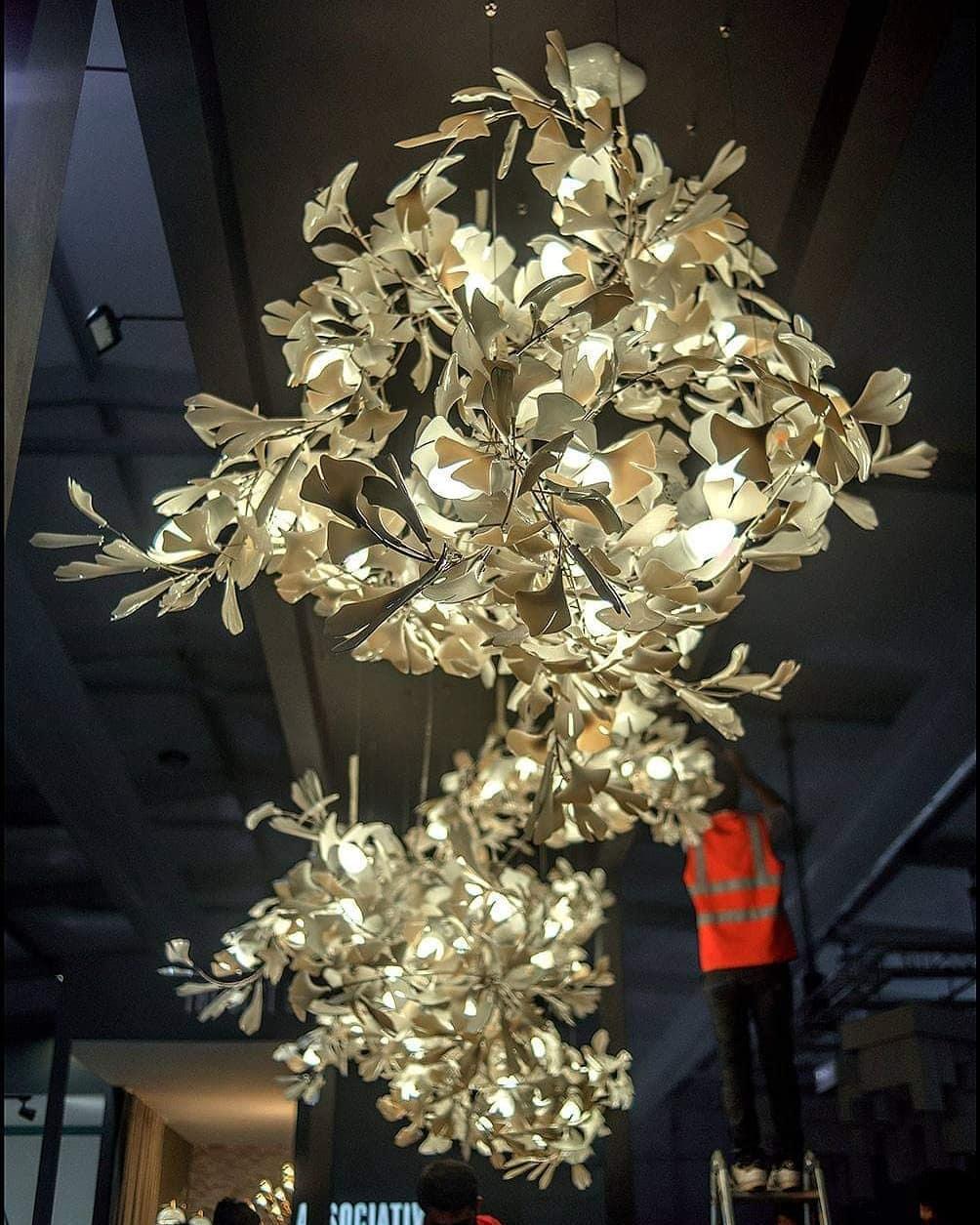 Gingko Combination Type Chandelier - Gingko, Gingko Chandelier-1-Luxehomezone