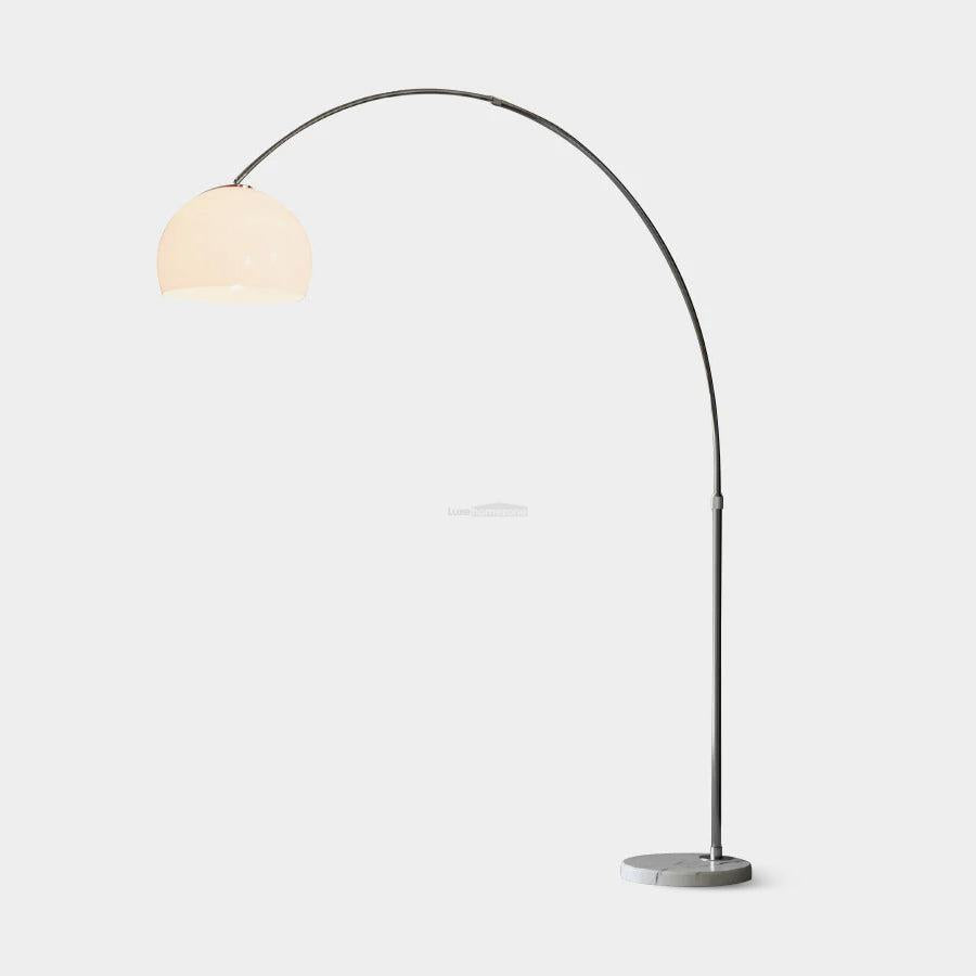 Sneedville Arched Floor Lamp W 59″ - Alabaster-1-Luxehomezone