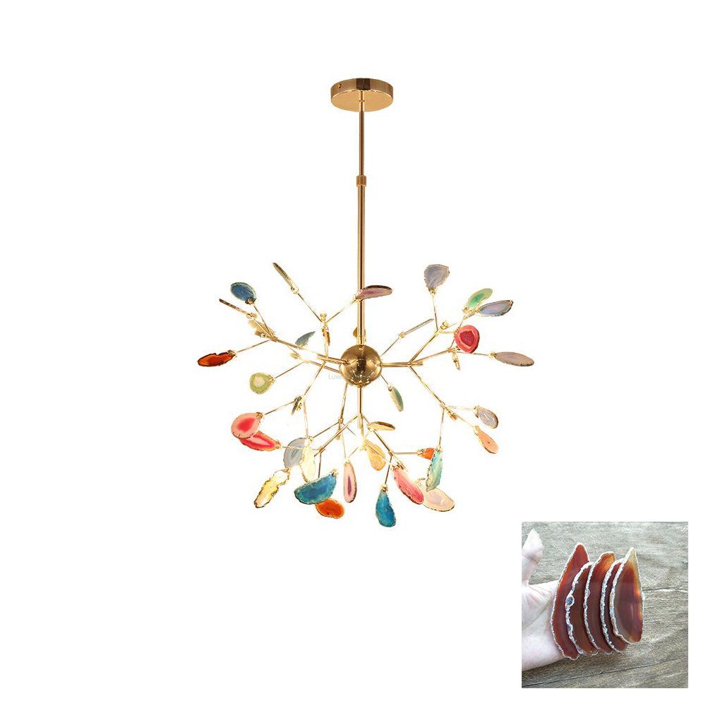 Agate Flake Chandelier with 4/12/16/20 heads - Branch-1-Luxehomezone