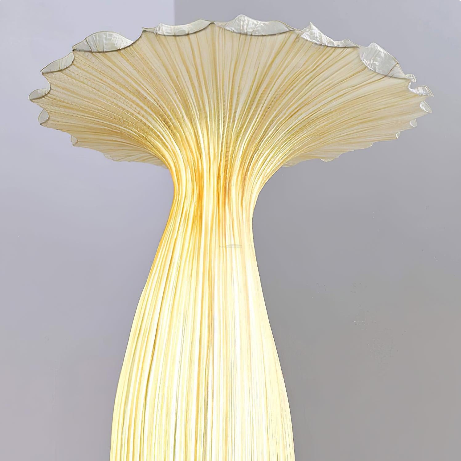 Vase Fabric Floor Lamp ∅ 19.7″ - Drapery-1-Luxehomezone