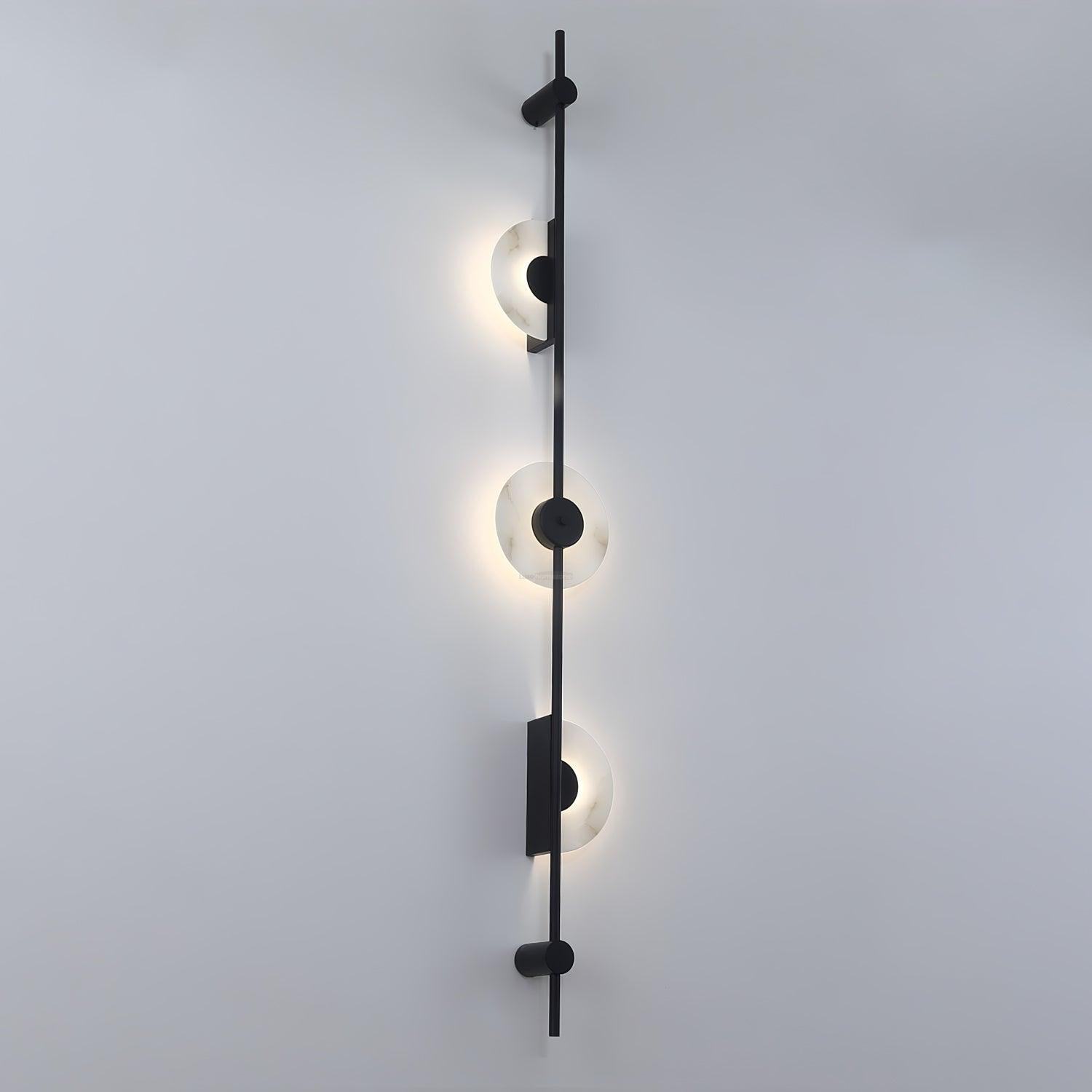 Alabaster Orb Vertical Wall Sconce - Luxehomezone