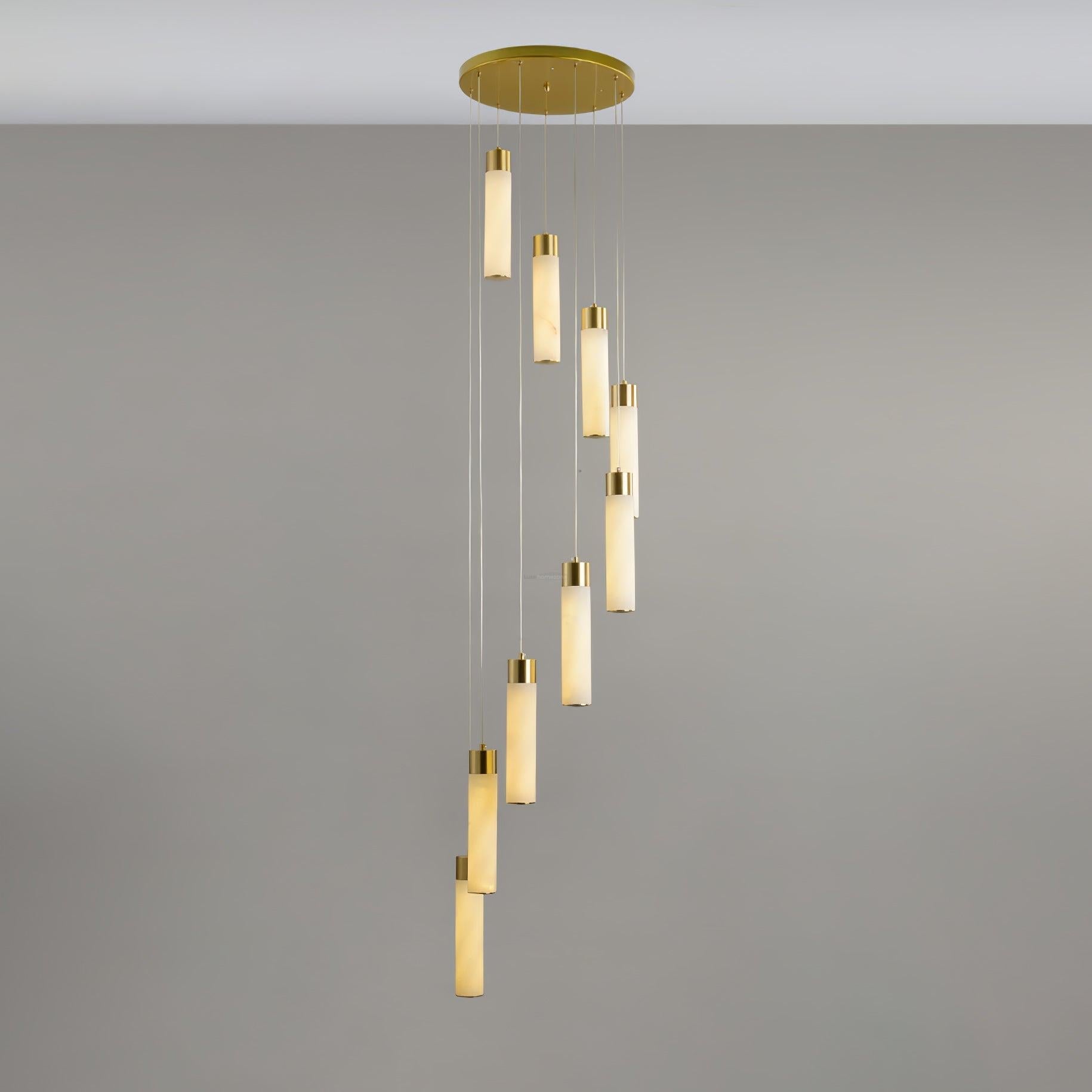 Celestial Alabaster Cascade Chandelier with 5/7/9/12/16/18/24/32 heads - Luxehomezone