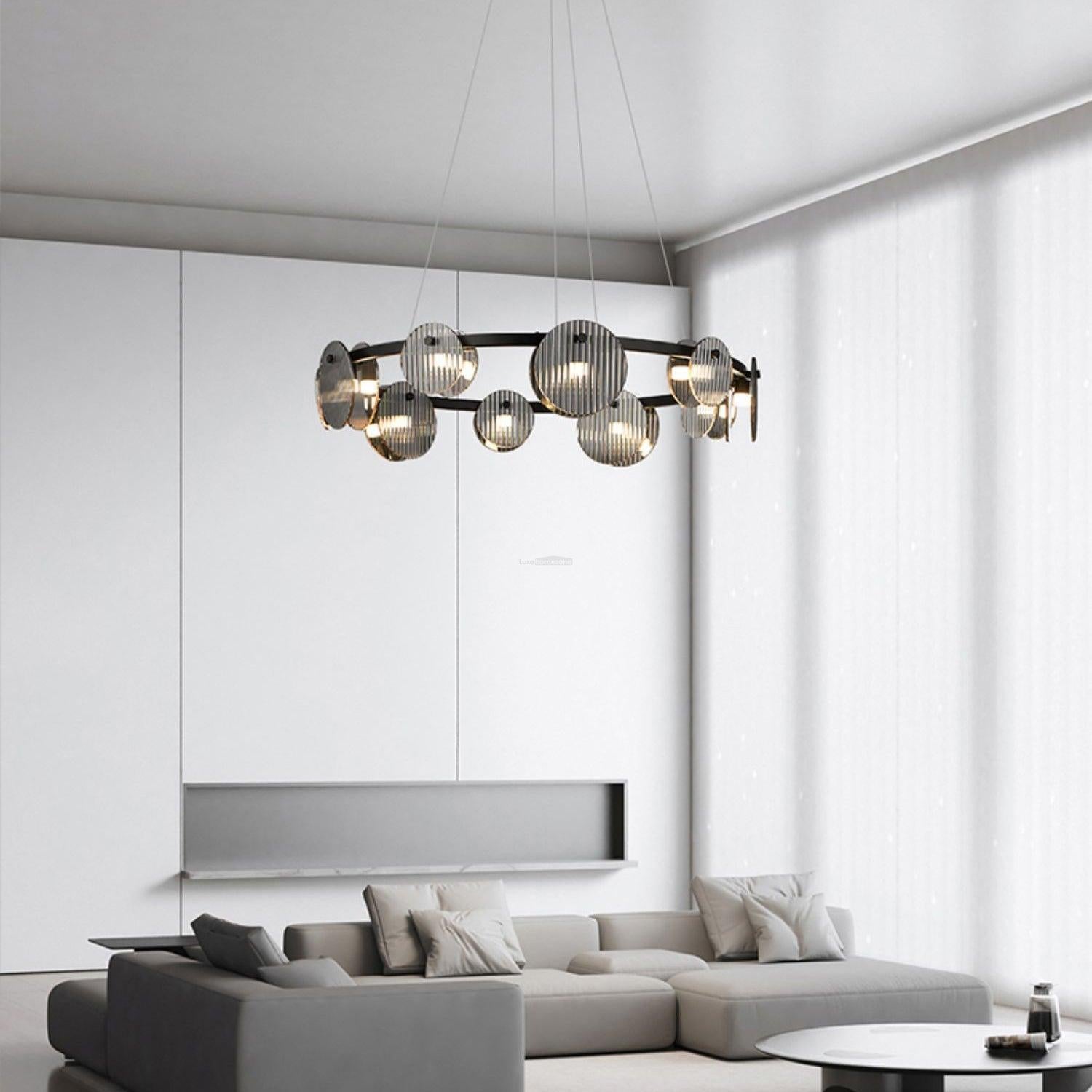 Foliole Chandelier with 6/8 heads - Cylinder-1-Luxehomezone
