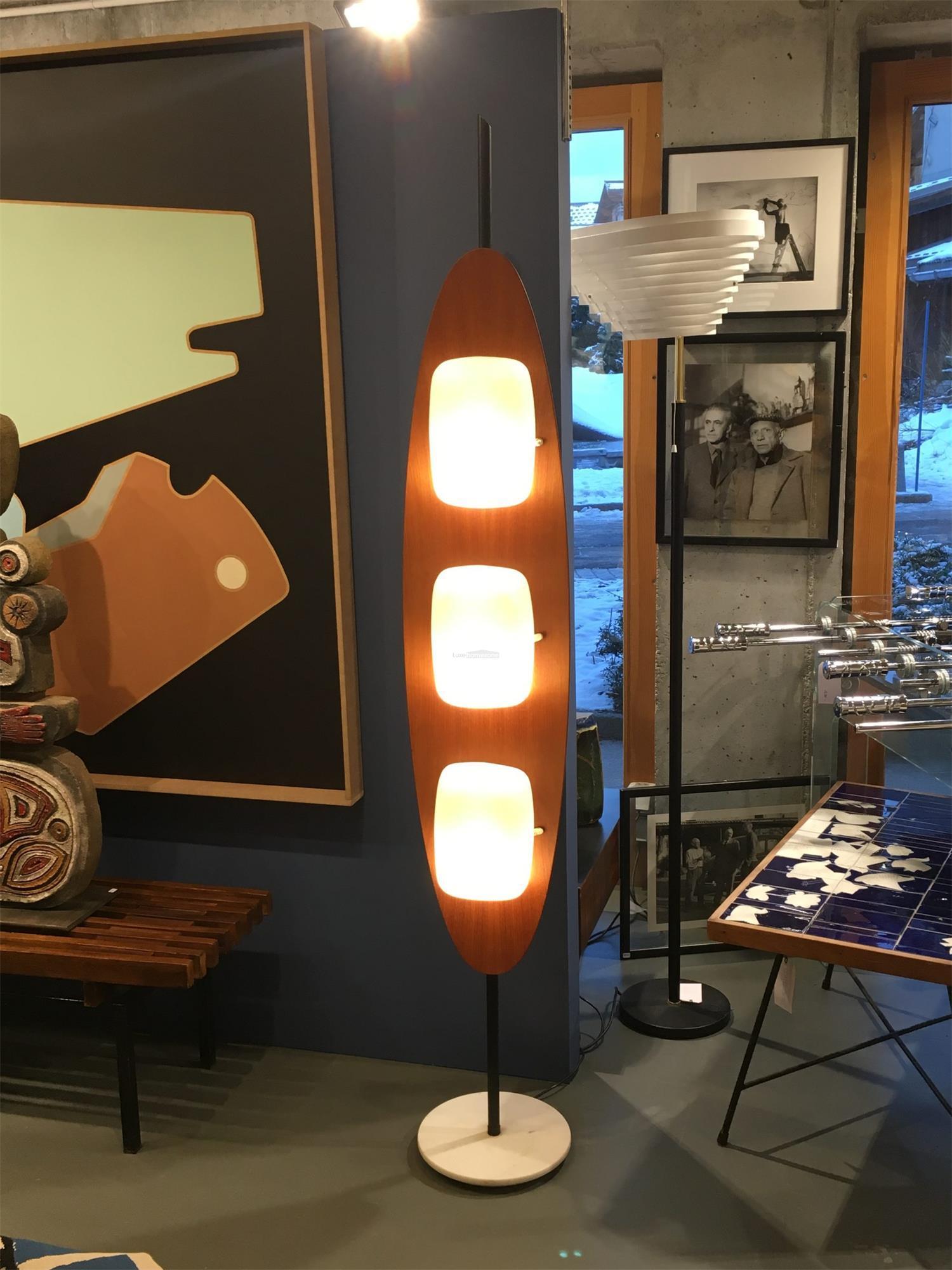 Surfboard Floor Lamp  ∅ 11.8″ - Pillar-1-Luxehomezone