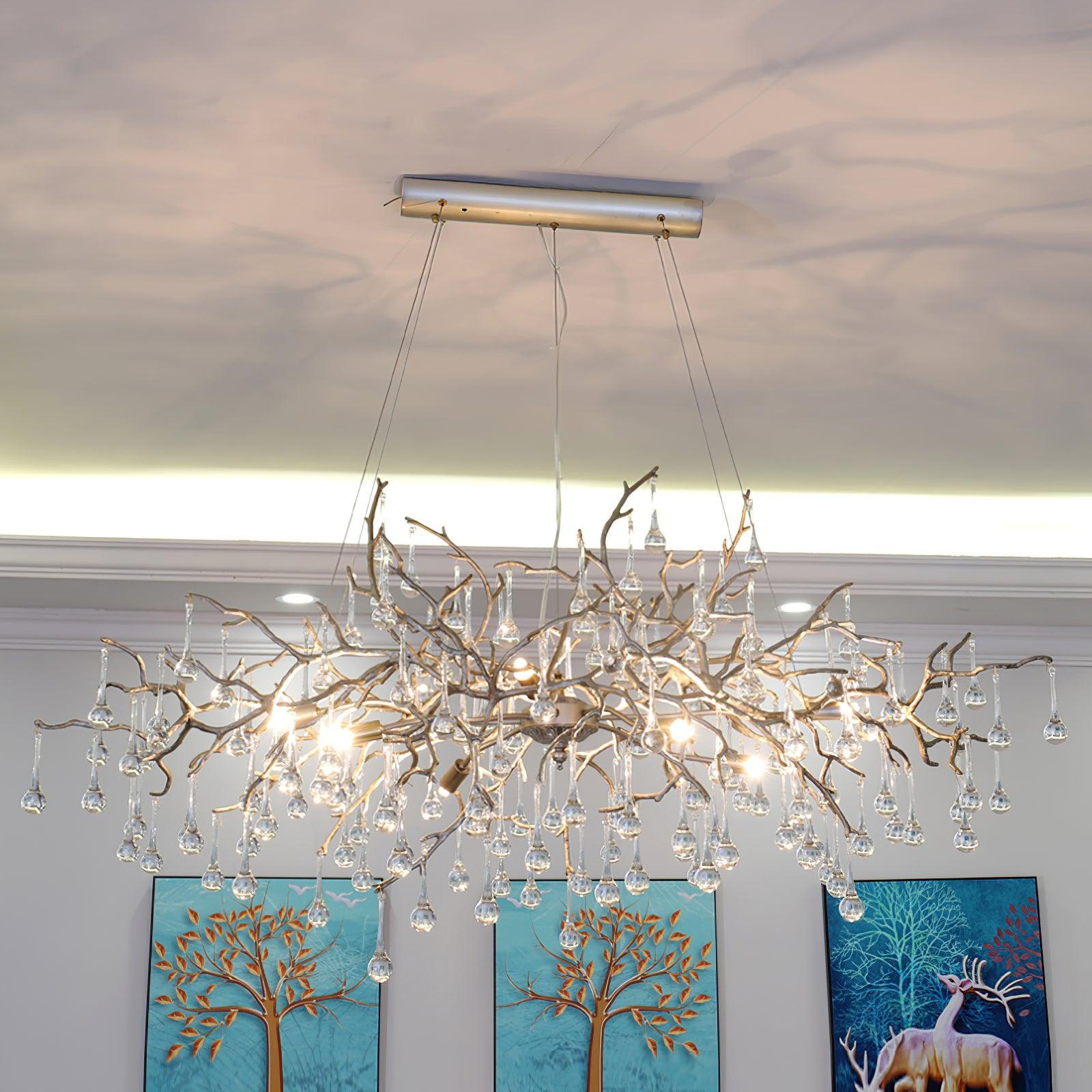 Bijou Tear Drop Style Chandelier - Luxehomezone