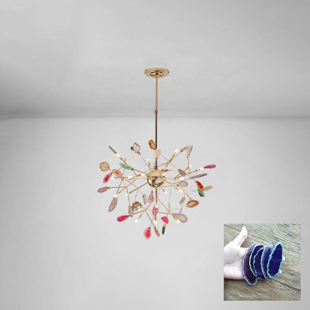 Agate Flake Chandelier with 4/12/16/20 heads - Branch-1-Luxehomezone