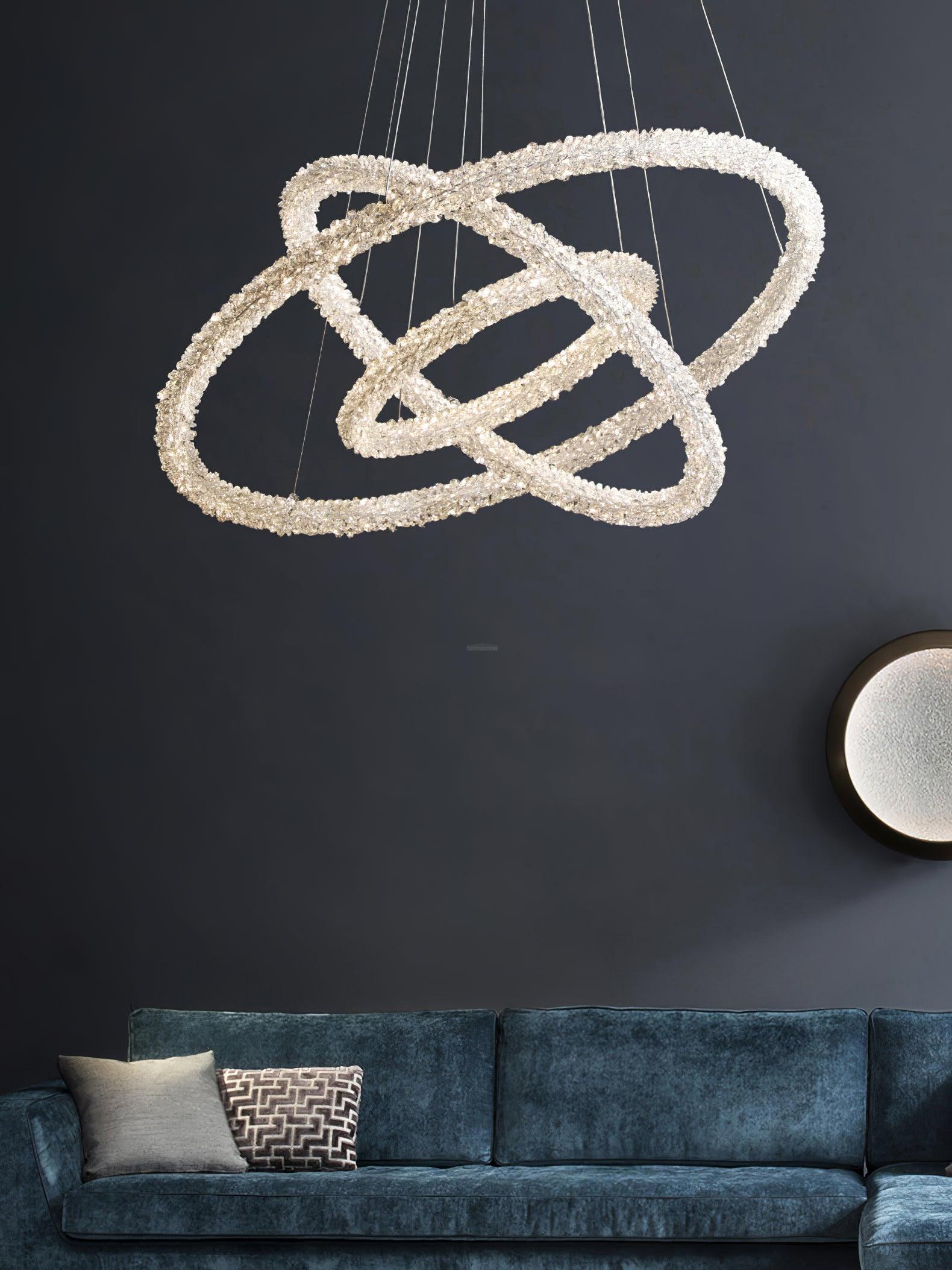 Crystal Ring Chandeliers - Crystals-1-Luxehomezone