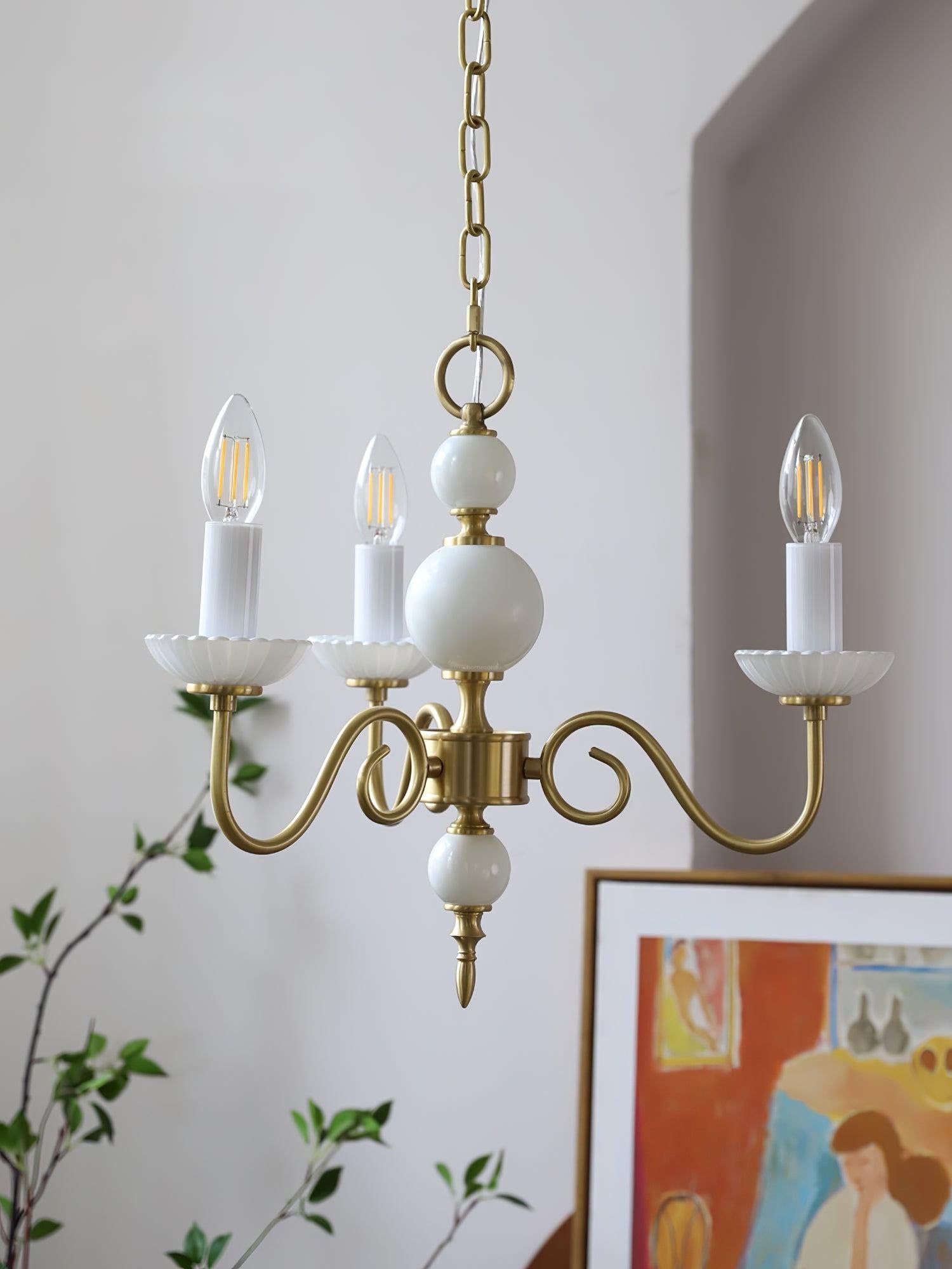 Candle Style Carlita Chandelier with 3/5 heads - Candle-1-Luxehomezone