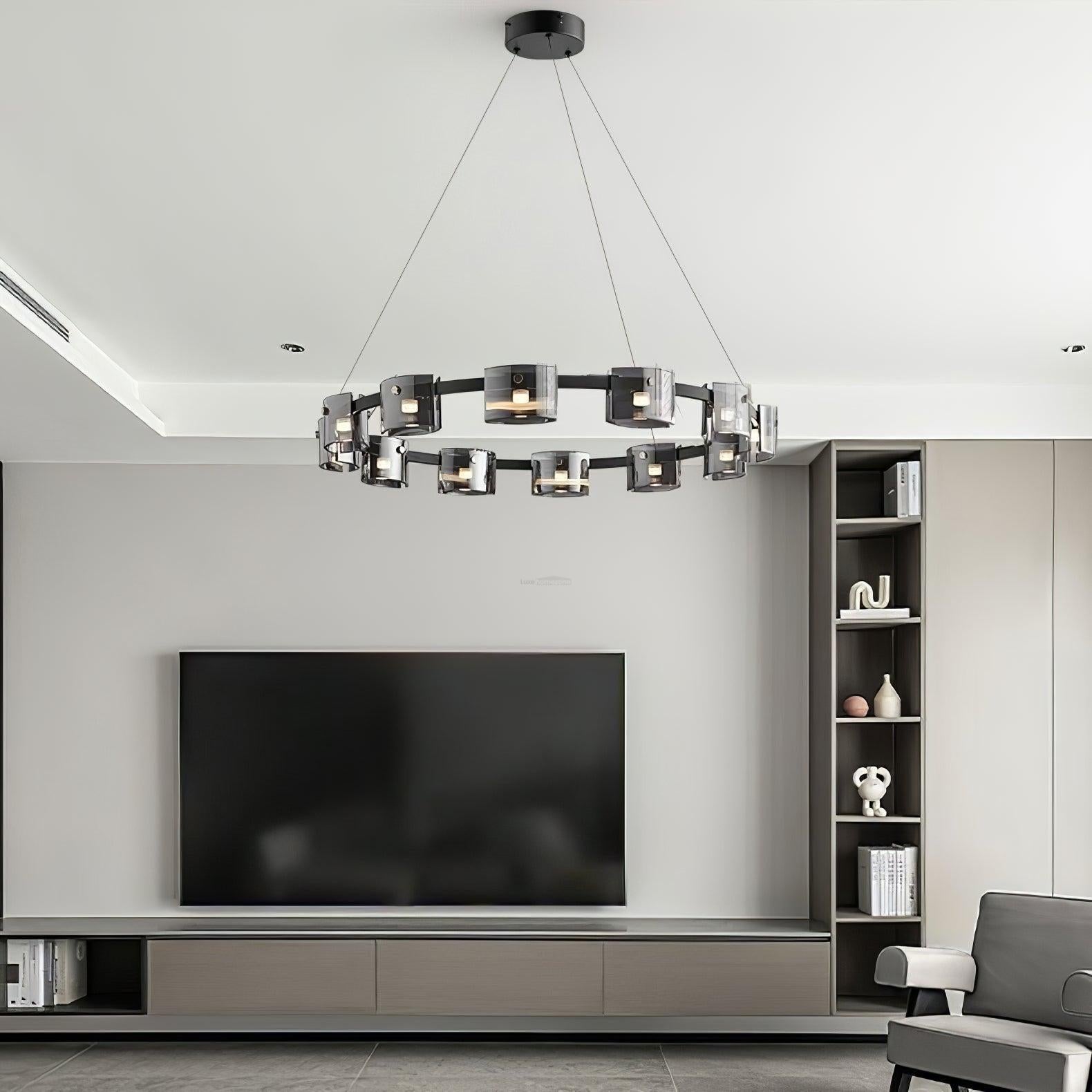 Corlota Chandelier  ∅ 23.6″~39.3'' - Cylinder-1-Luxehomezone