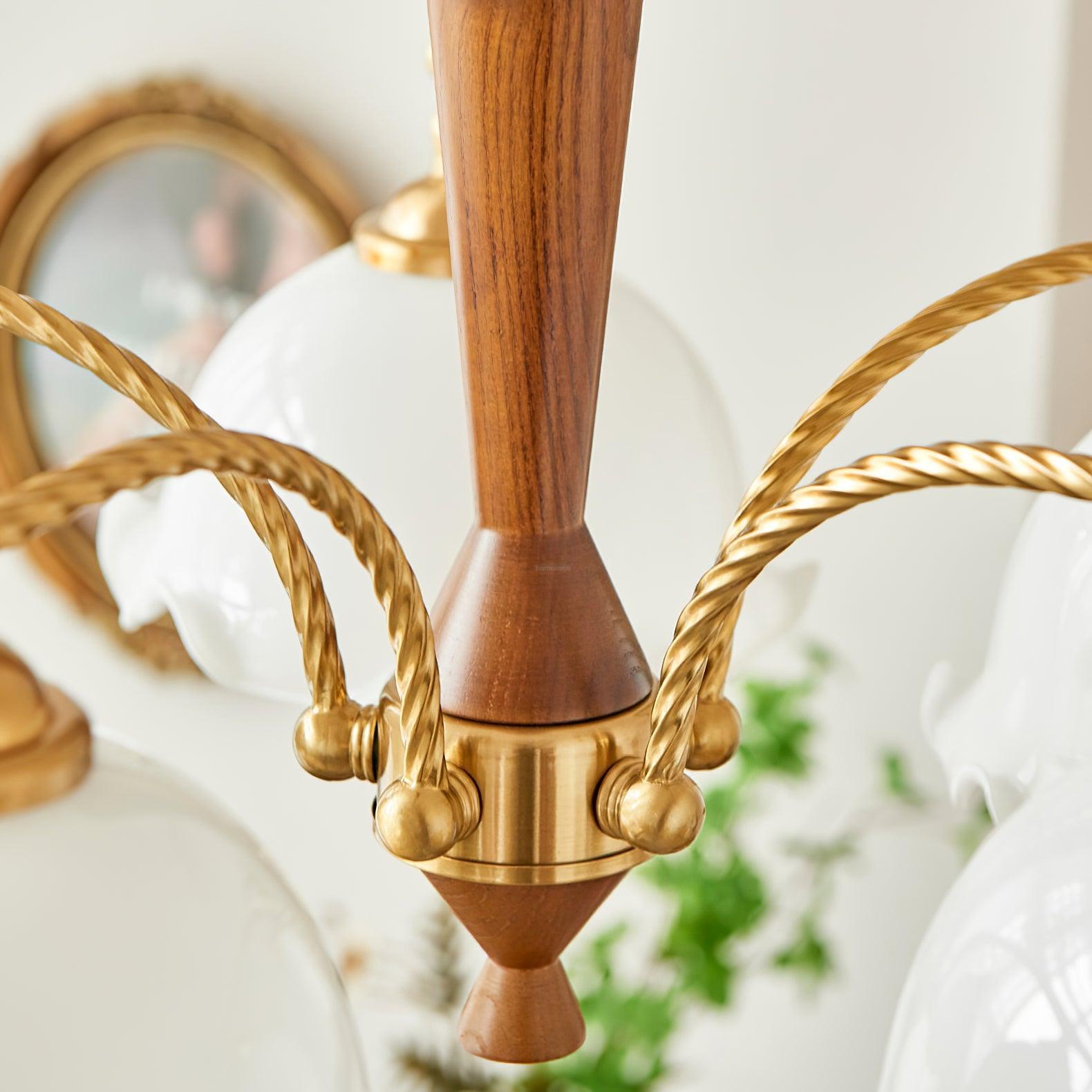 Milky Flower Chandelier ∅ 27.6″ - Zahara-1-Luxehomezone