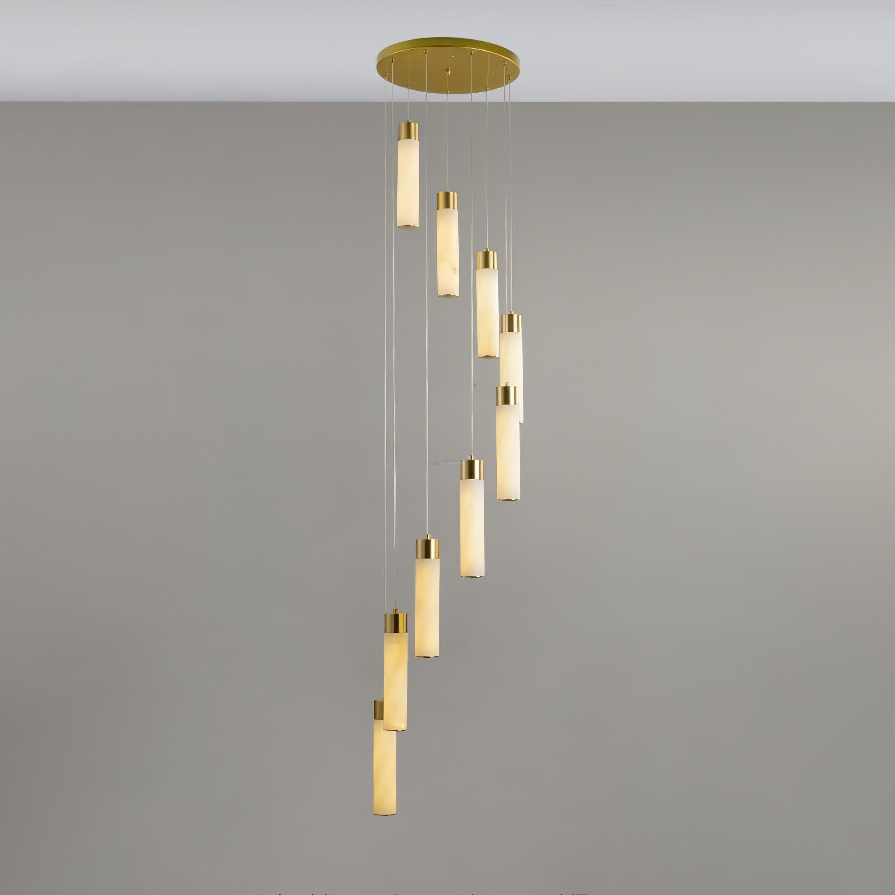 Celestial Alabaster Cascade Chandelier with 5/7/9/12/16/18/24/32 heads - Luxehomezone