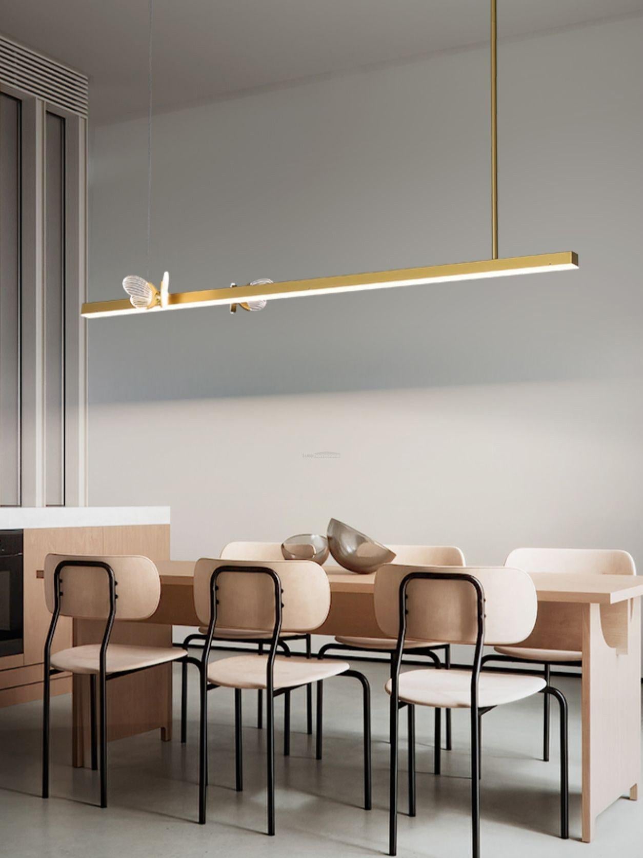 Cohen Butterfly Linear Chandelier - Butterfly-1-Luxehomezone