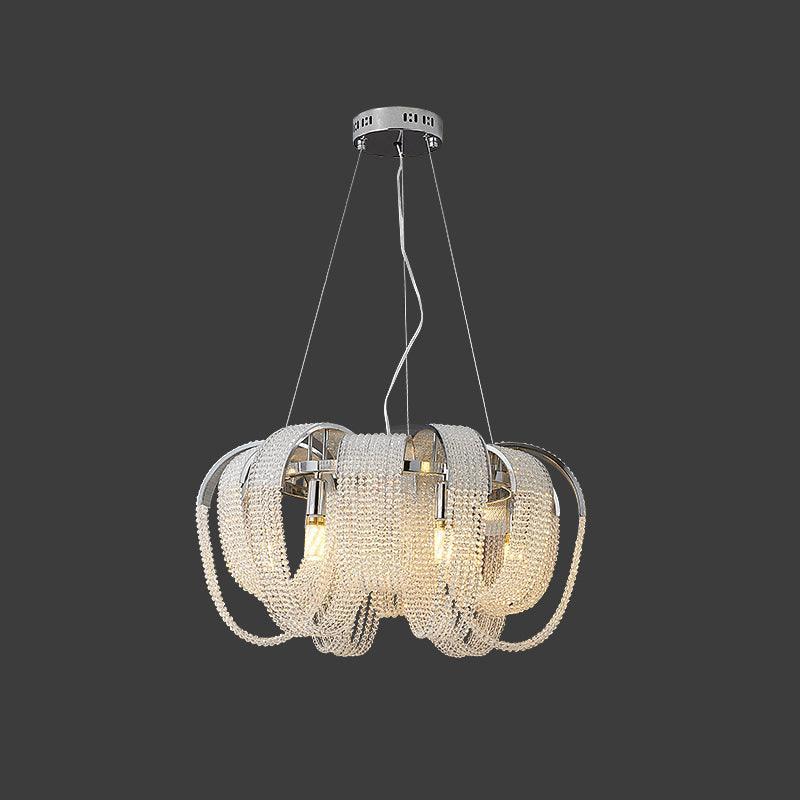 Mesh Crystal Chandelier with 1/6/9 heads - Crystals-1-Luxehomezone