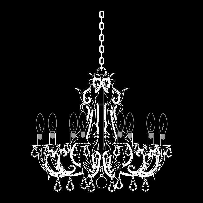 Candle Style Holder Chandelier with 5/6/8 heads - Candle-1-Luxehomezone