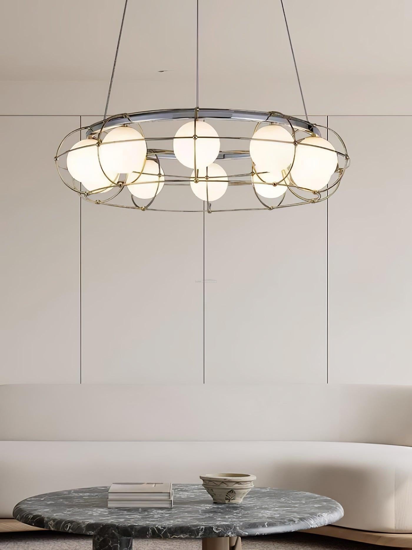 Maytoni Round/Linear Chandelier - Bend-1-Luxehomezone
