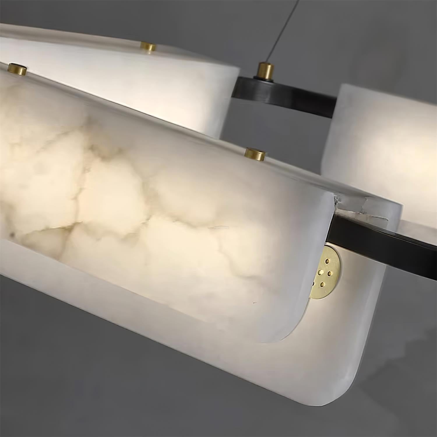 Delia Alabaster Chandelier - Alabaster, Alabaster Chandelier-1-Luxehomezone