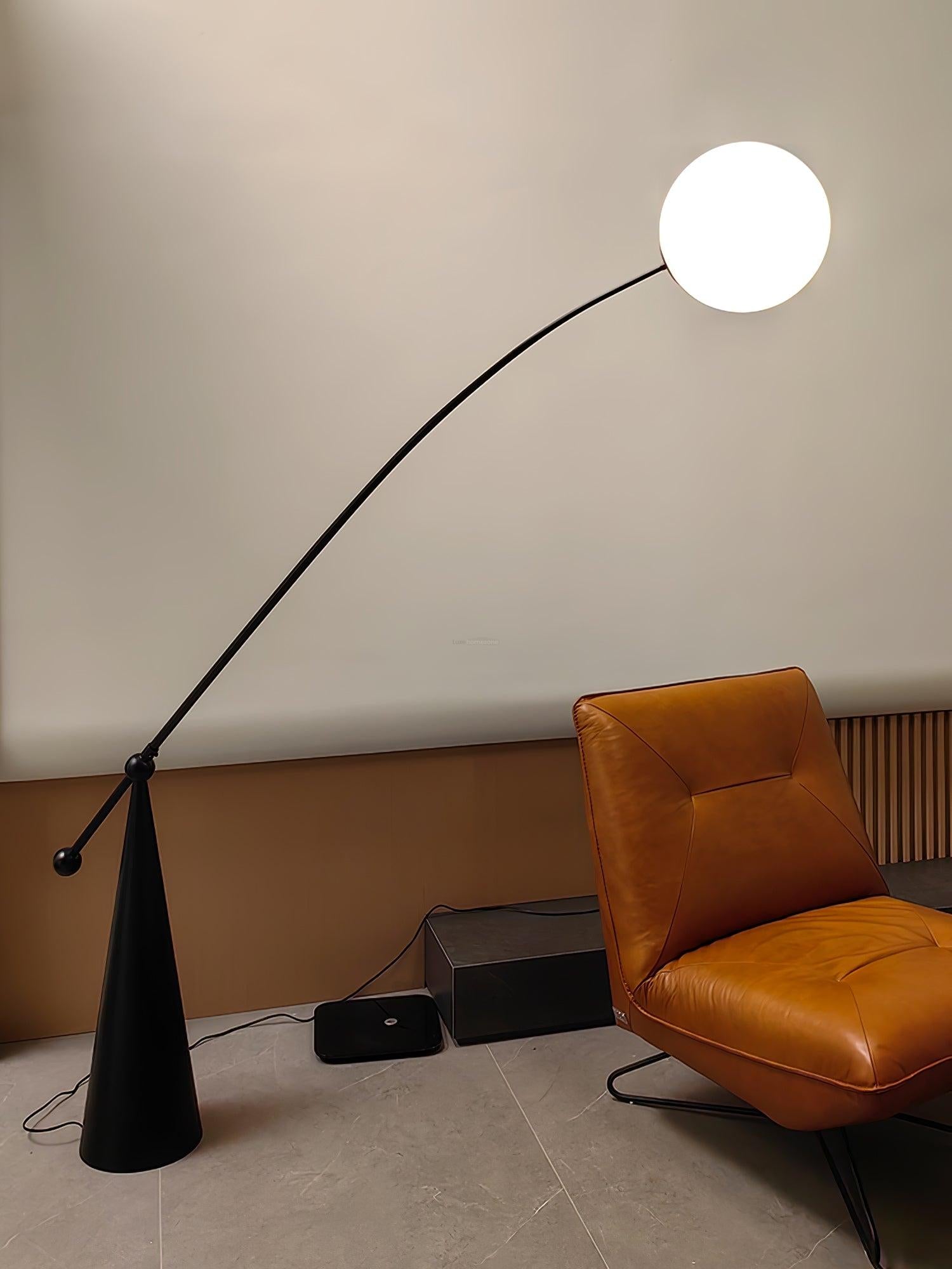 Opal Arc Floor Light - Bent-1-Luxehomezone