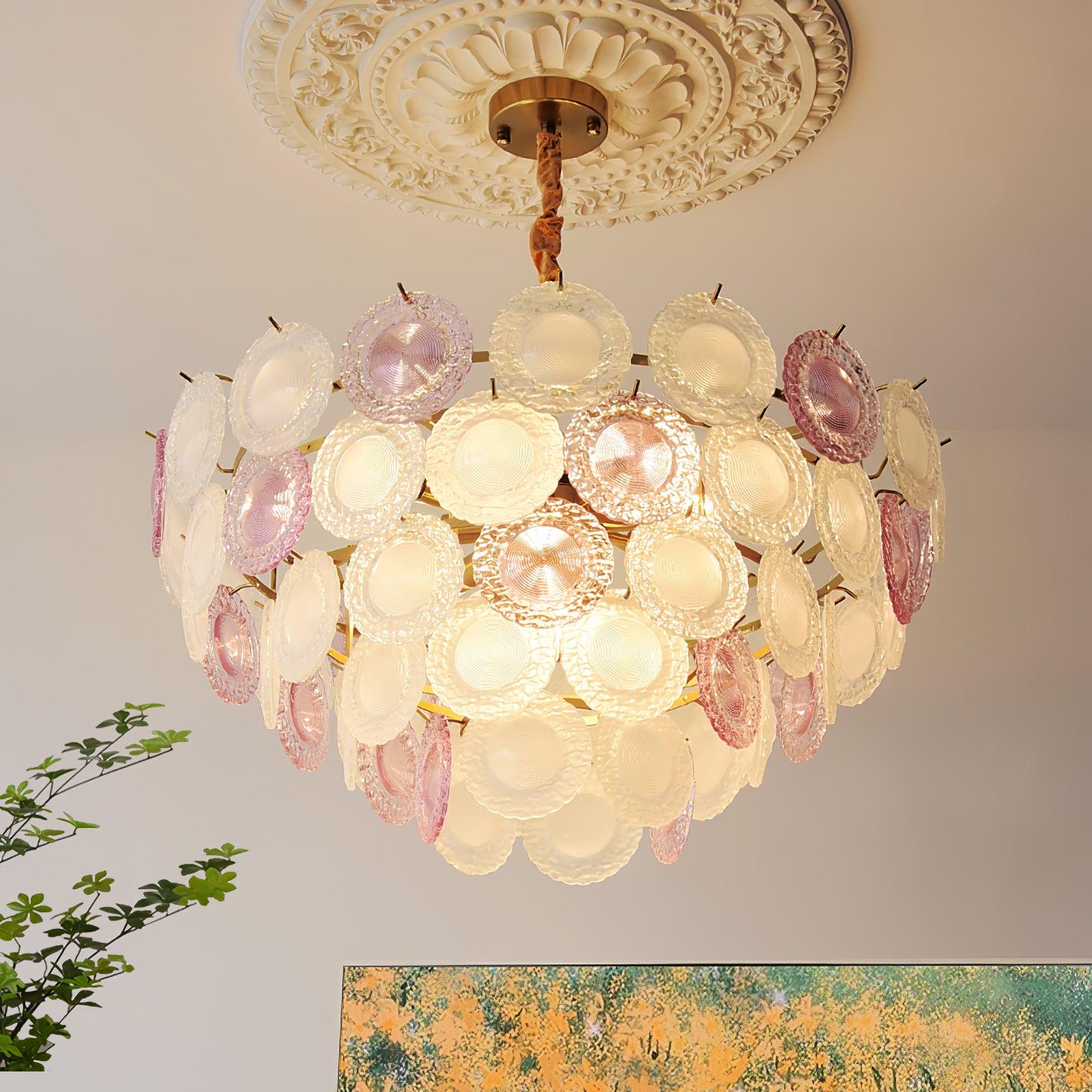 Rainbow Chandelier with Round/Long canopy - Luxehomezone