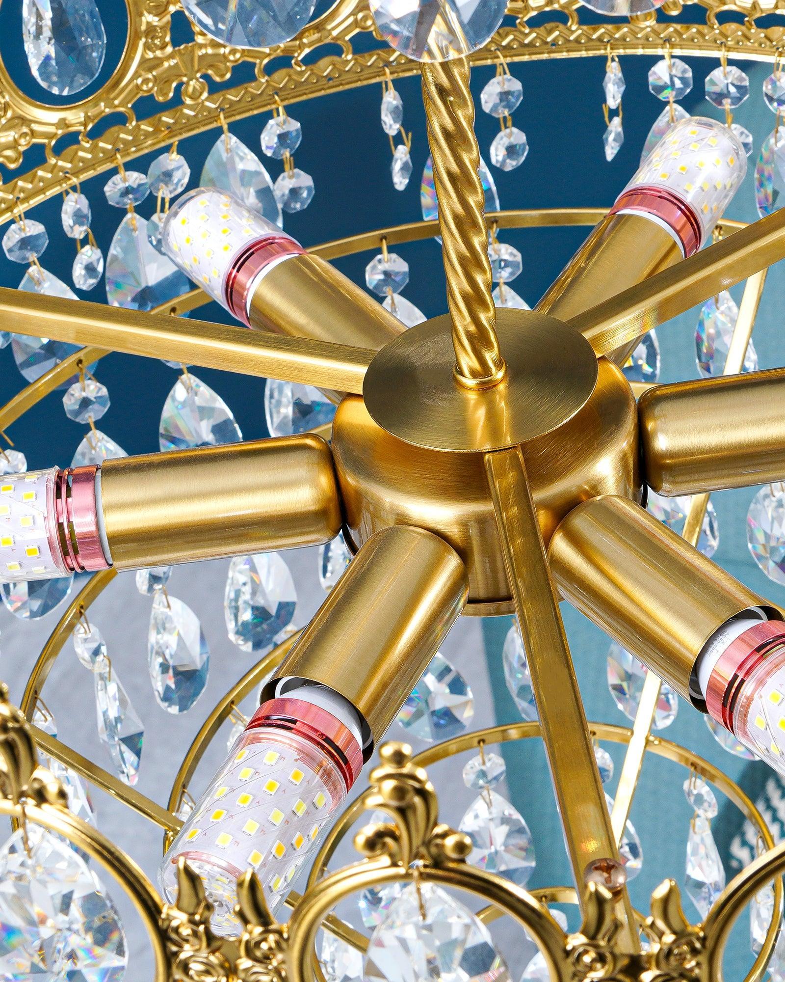 Vintage Crystal Chandelier - Crystals-1-Luxehomezone
