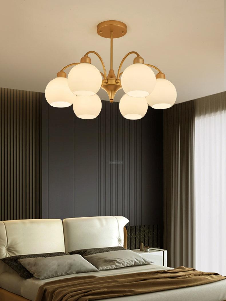Sculptural Glass Chandelier with 6/8/10 heads - Bend, Marshmallow Chandelier-1-Luxehomezone