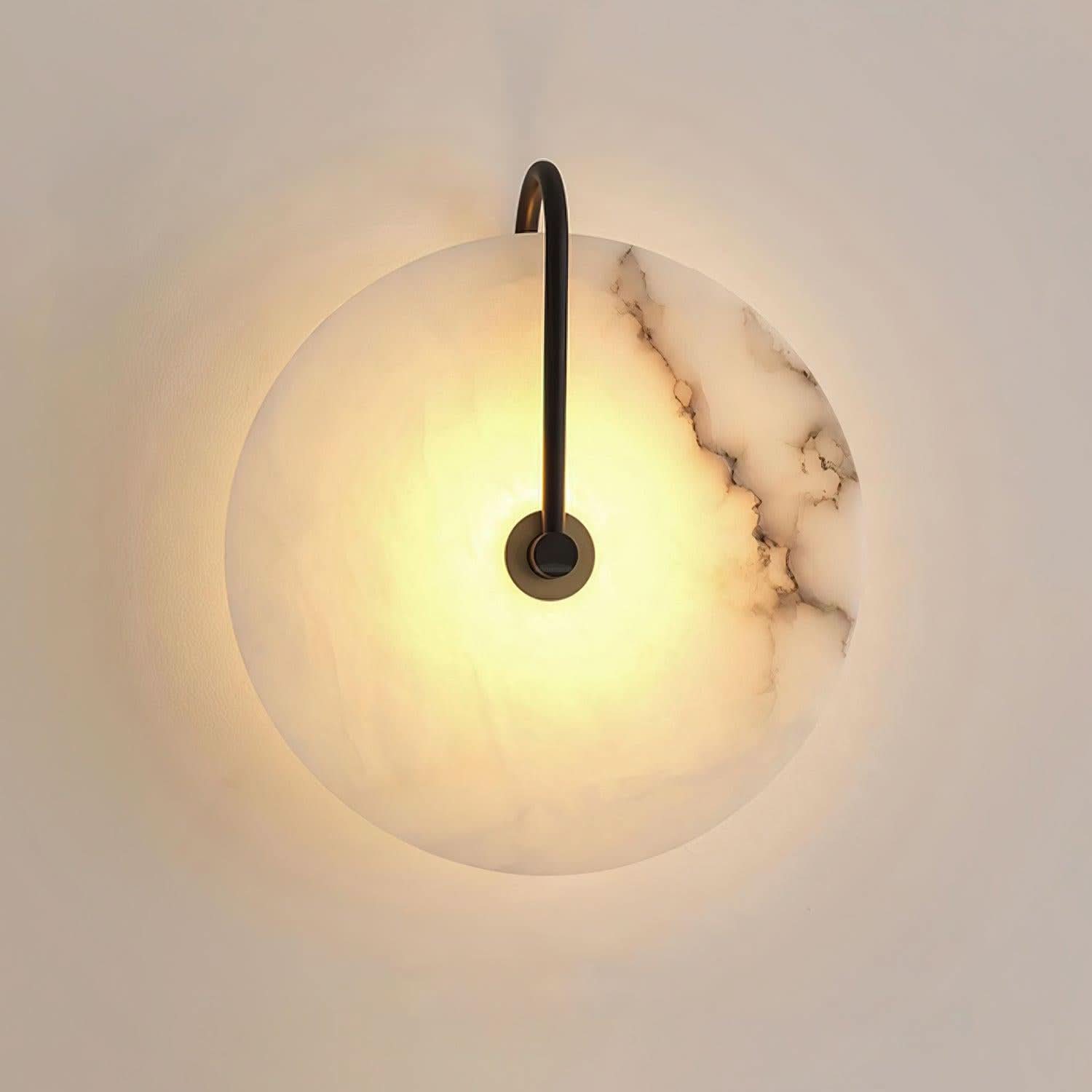 Alabaster LED Wall Lamp 6''/8''/10''/12'' - Luxehomezone
