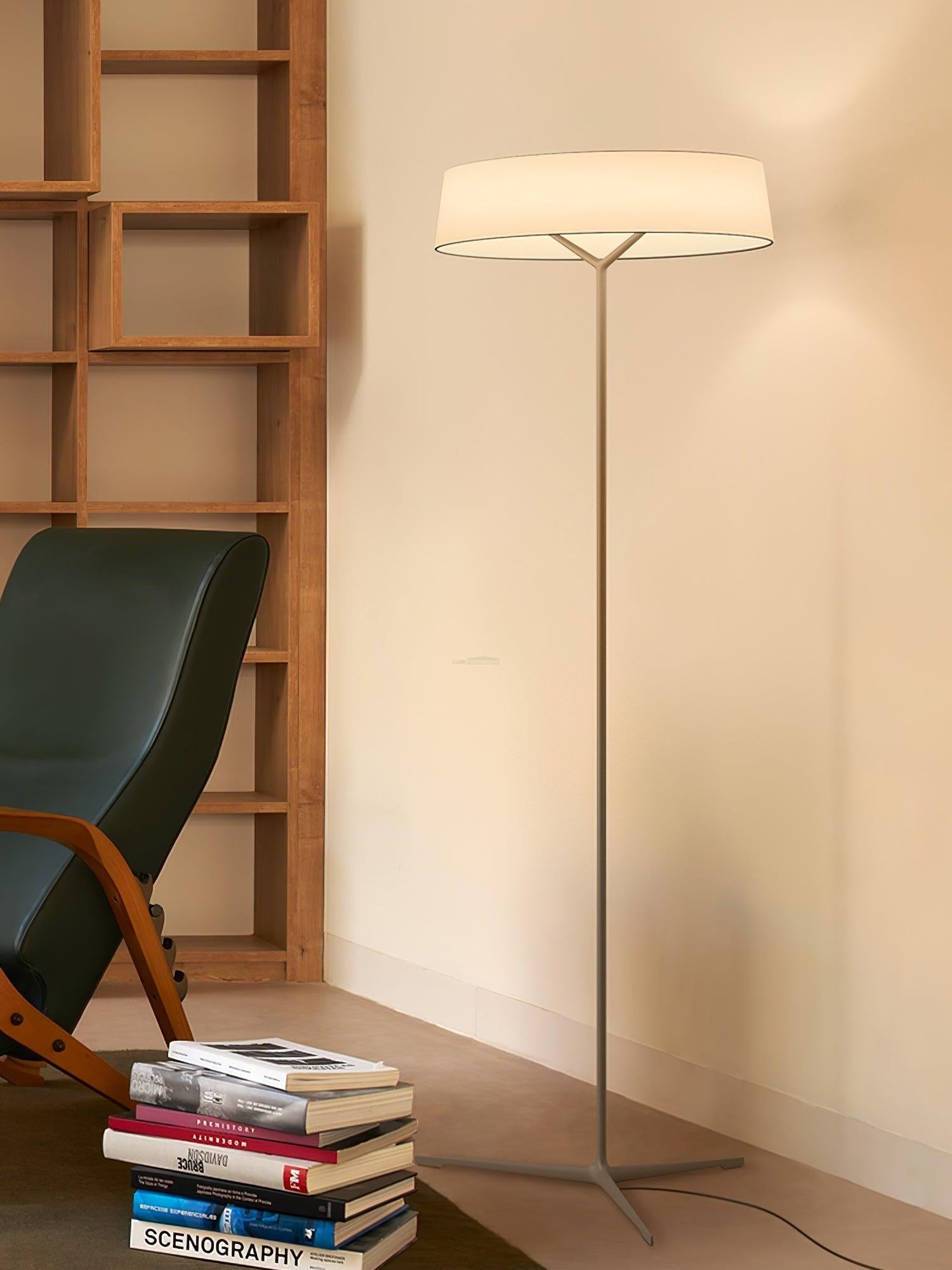 Paper Glow Round Floor Lamp - Paper-1-Luxehomezone