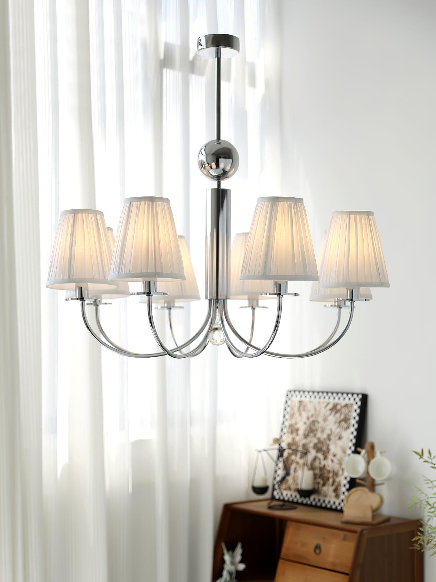 Simplicity Chrome Chandelier Φ 19.7″ - Variety-1-Luxehomezone