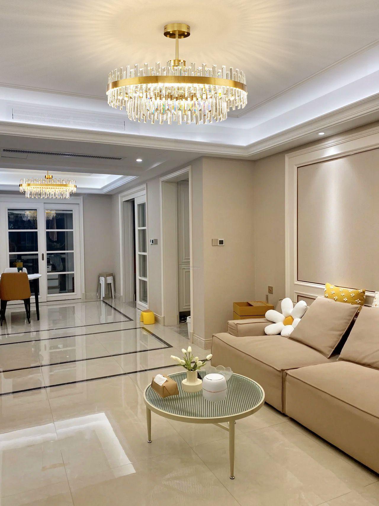 Drum Glass Chandelier  ∅ 23.6″~39.4'' - Luxehomezone
