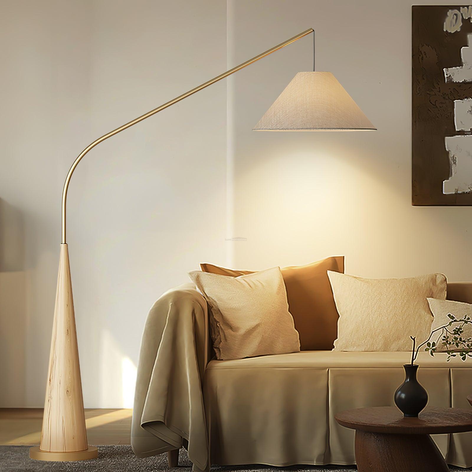 Gibson Arc Floor Lamp L 59.1″ - Bent-1-Luxehomezone