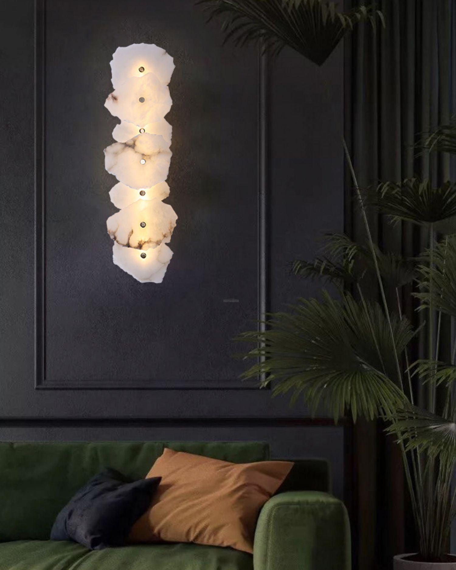 Petra Wall Sconce Alabaster - Alabaster, Alabaster Wall Lamp-1-Luxehomezone