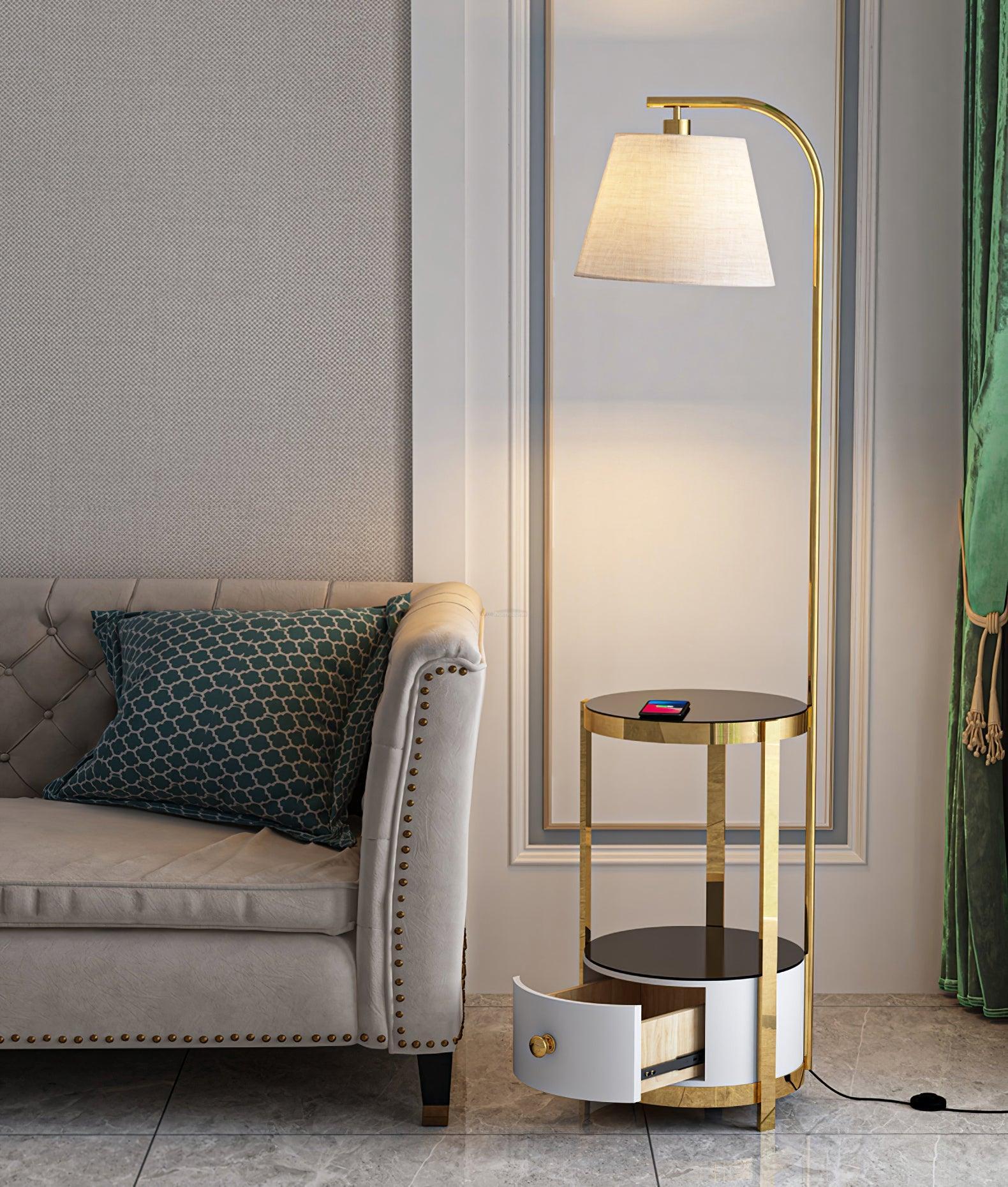 Lilah Floor Lamp ∅ 13.8″ - Luxehomezone