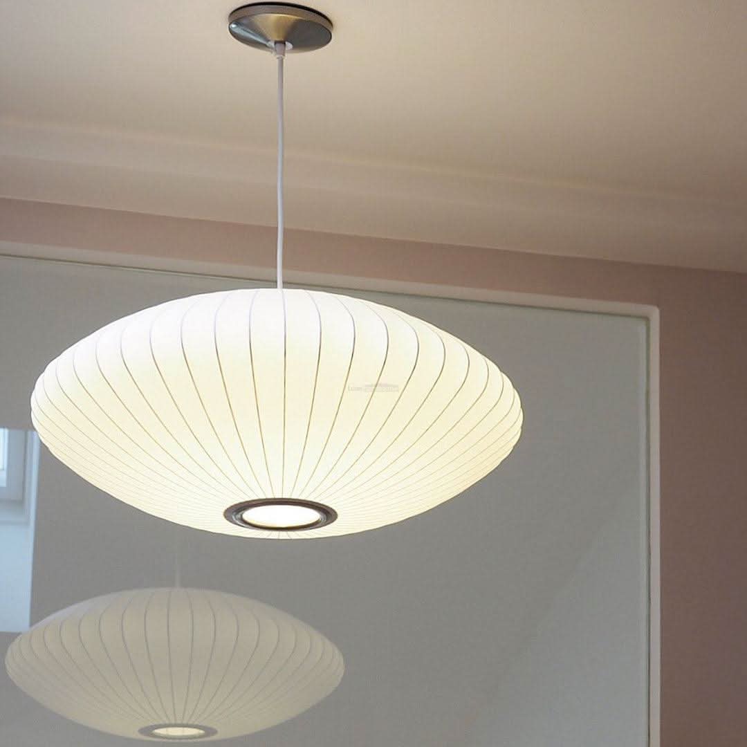 Bubble Pendant Light with Artificial Silk Lampshade - Luxehomezone