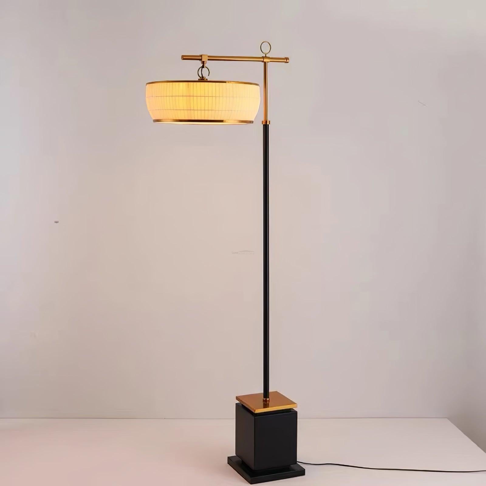 Hejun Fabric Floor Lamp W 24.4″ - Drapery-1-Luxehomezone