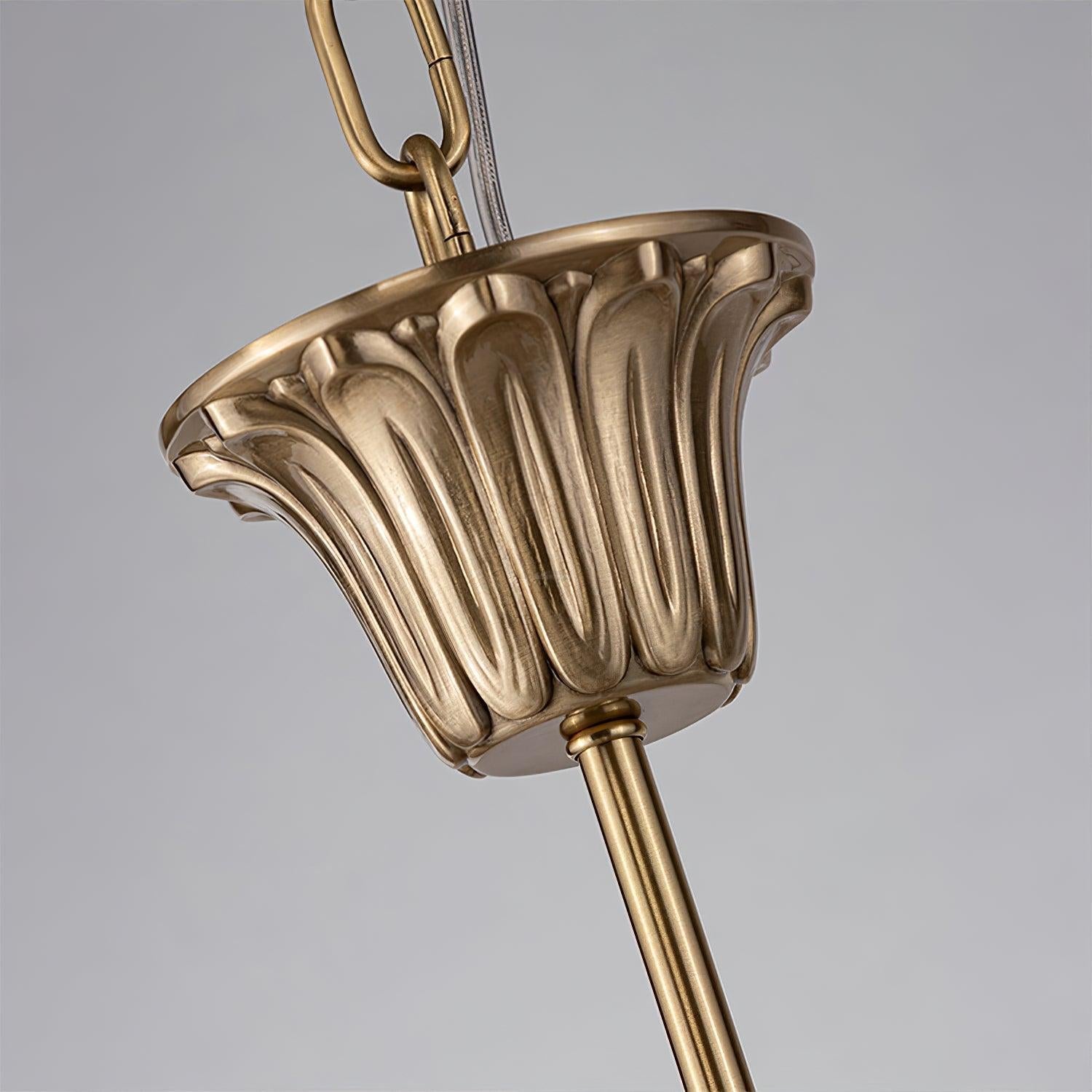Brass Pastoral Flower Chandelier with 6/8/10 heads - Zahara-1-Luxehomezone