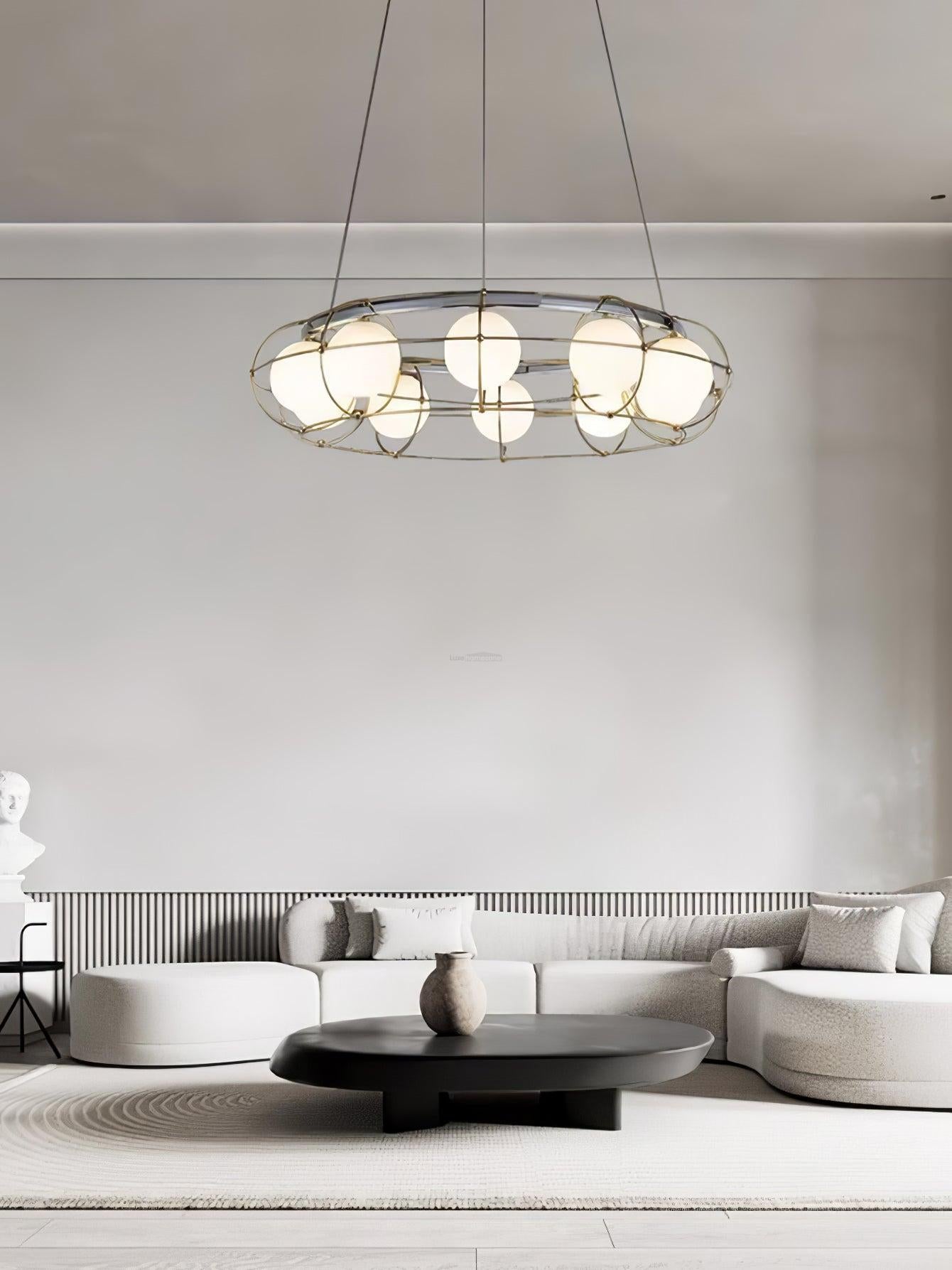 Maytoni Round/Linear Chandelier - Bend-1-Luxehomezone