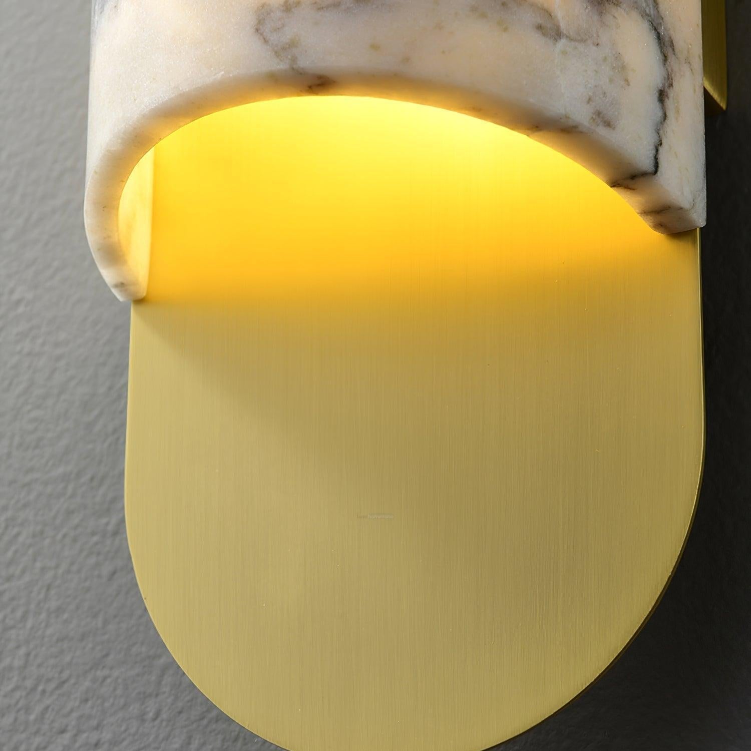 Hl Wall Sconce ∅ 3.8″ - Alabaster-1-Luxehomezone