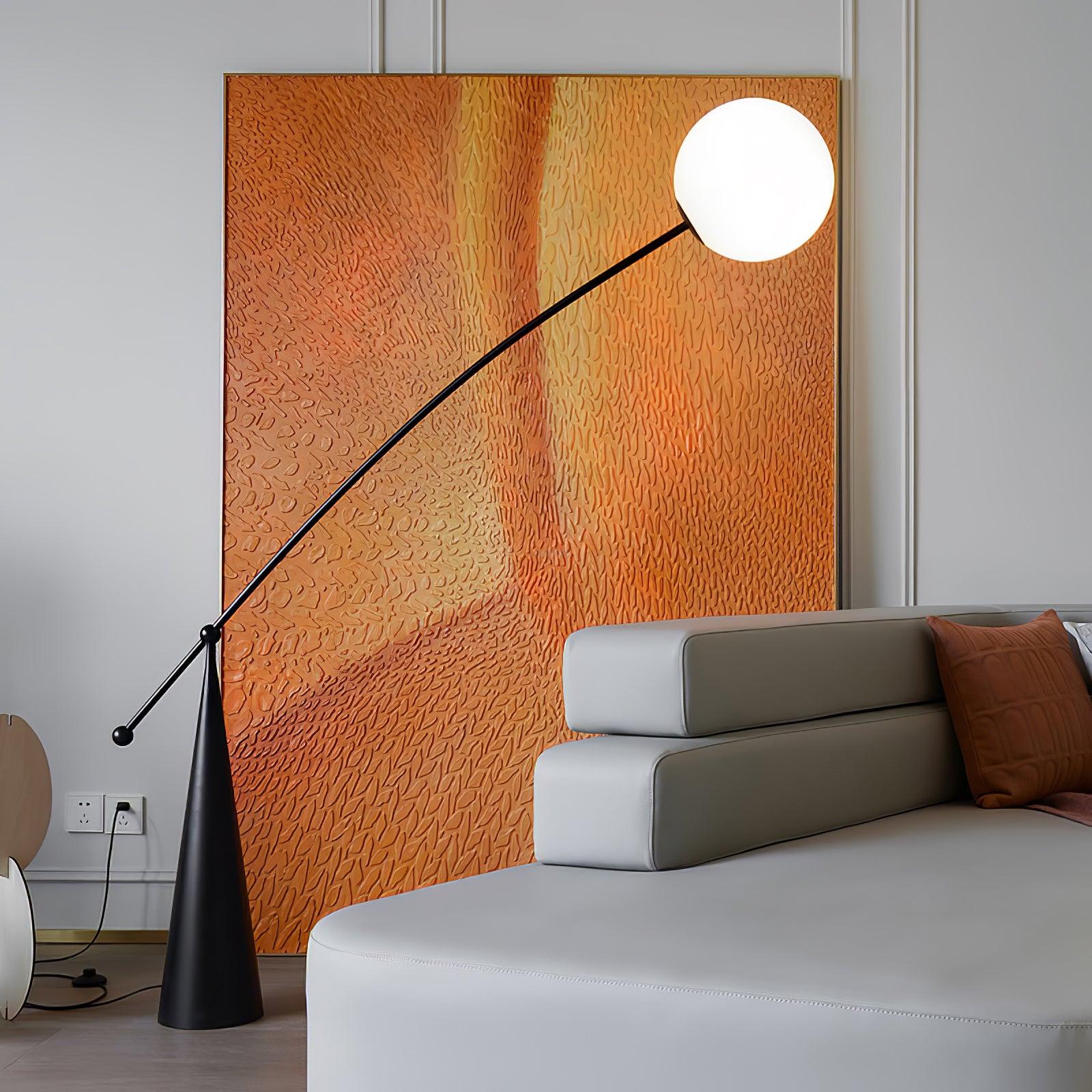 Opal Arc Floor Light - Bent-1-Luxehomezone