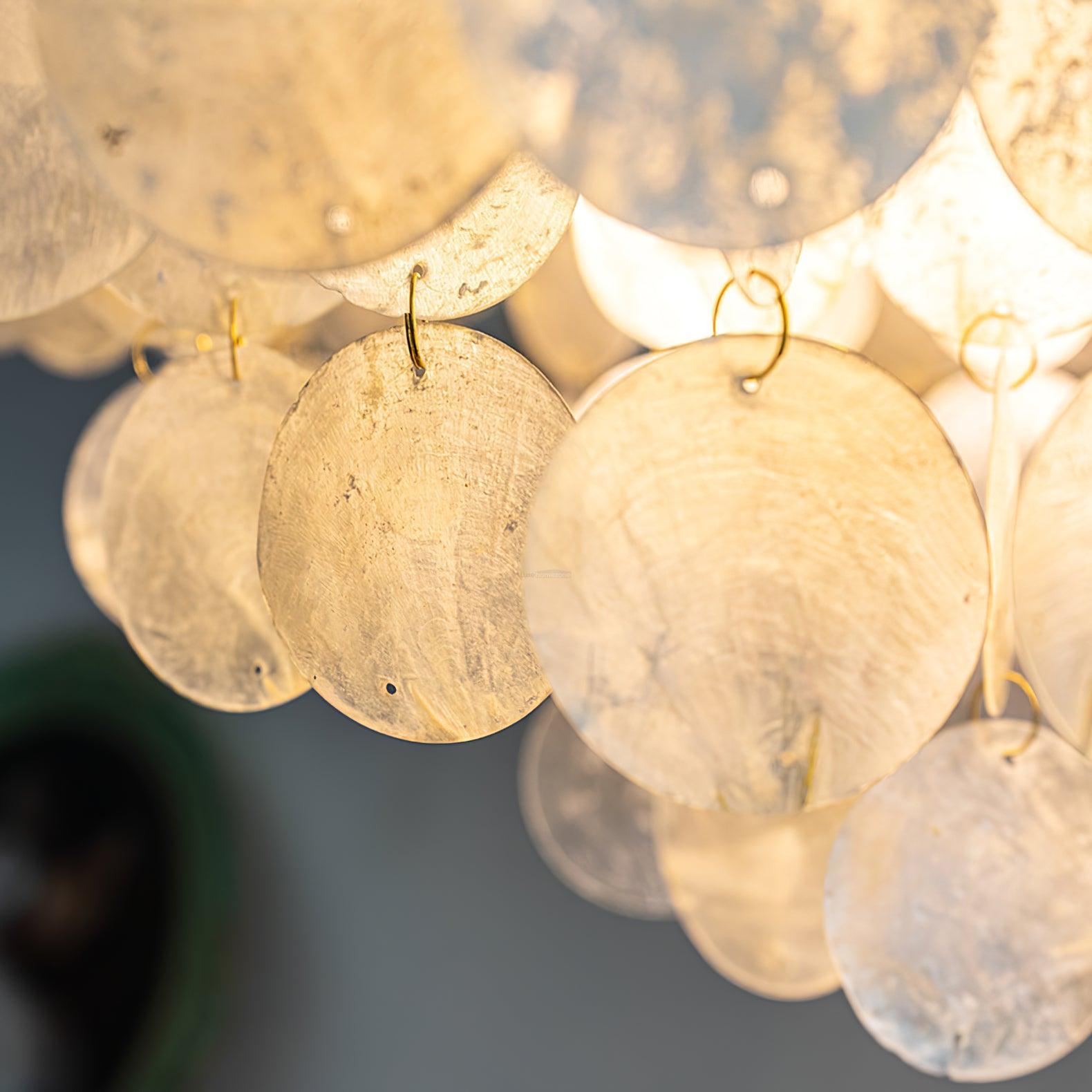 Shell Wind Chime Chandelier ∅ 19.7″ - Luxehomezone