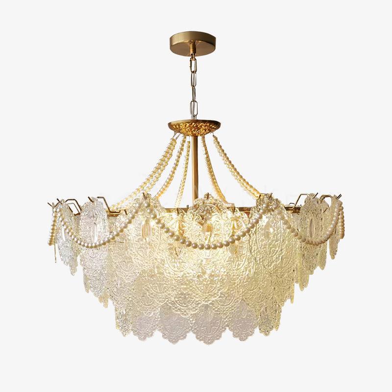 Pearls Glass Chandelier Φ 19.7″~31.5'' - Cylinder-1-Luxehomezone
