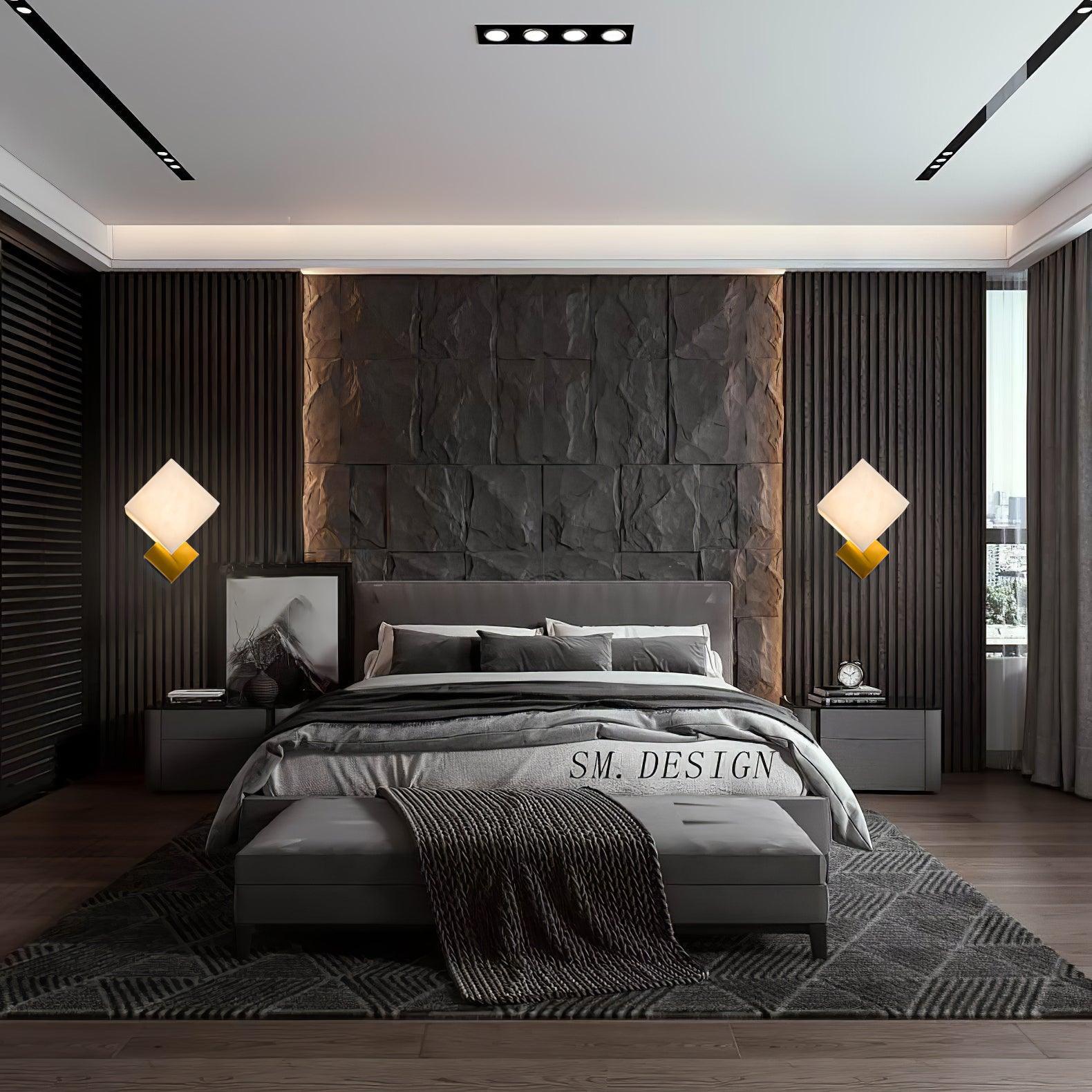 Gatsby Alabaster Wall Sconce - Alabaster, Alabaster Wall Lamp-1-Luxehomezone