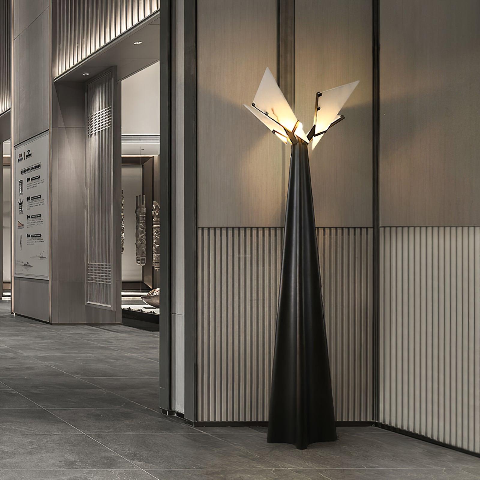 Religieuse Alabaster Floor Lamp - Alabaster-1-Luxehomezone