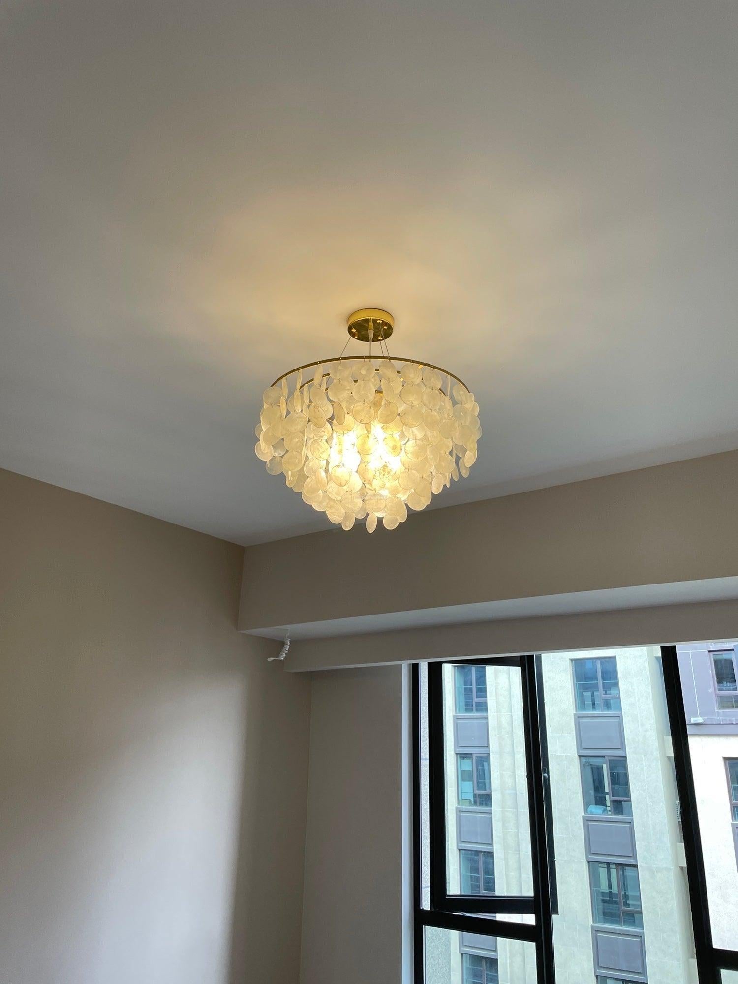 Shell Wind Chime Chandelier ∅ 19.7″ - Luxehomezone
