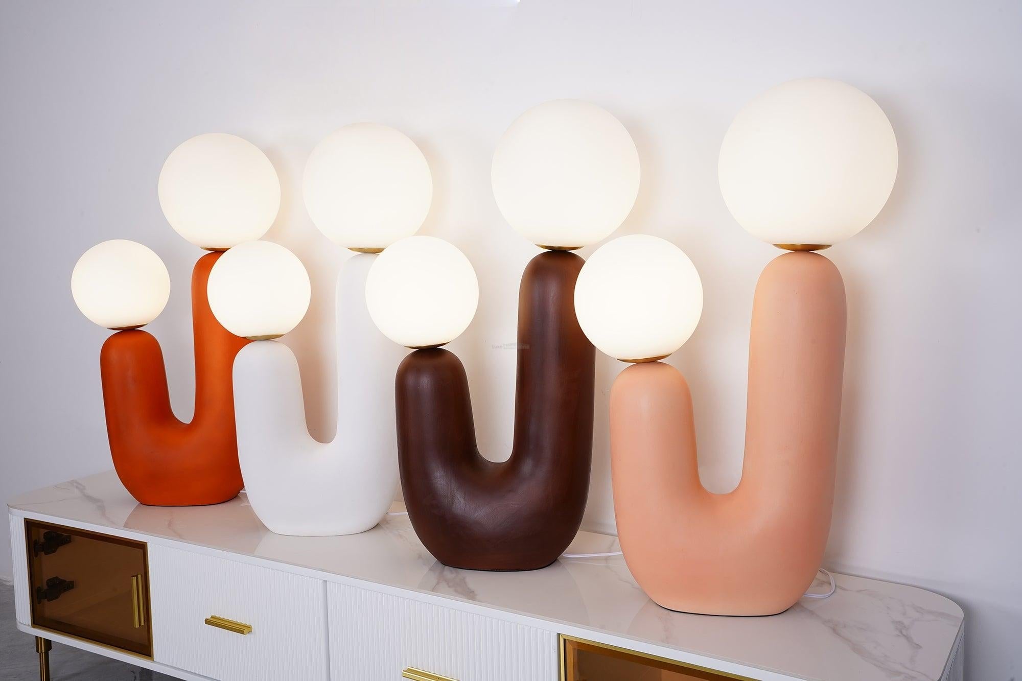 Oo Ceramics Table Lamp ∅ 22.4″ - Candy-1-Luxehomezone