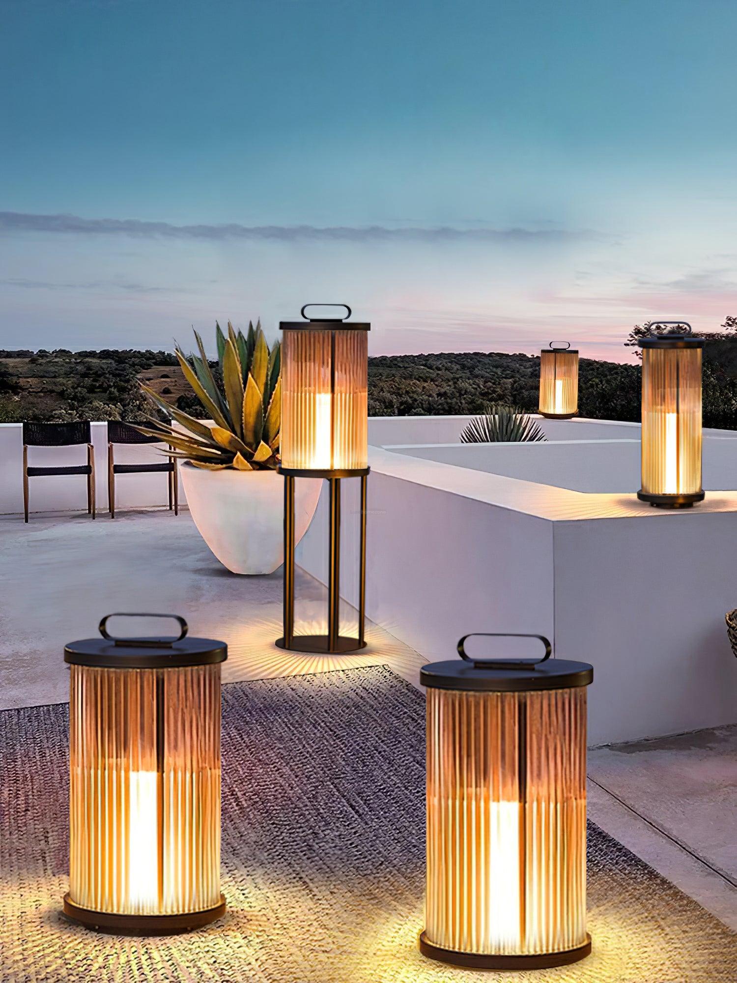 Ambient Line Lantern Garden Floor Lamp - Canister-1-Luxehomezone